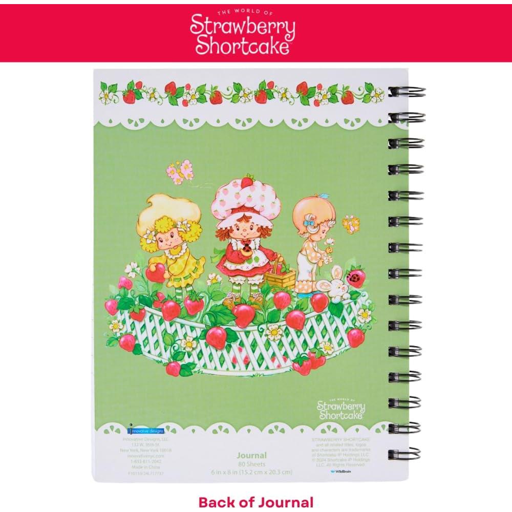 Conjunto Diario Pastel de Fresa con 4 Bolígrafos de Gel