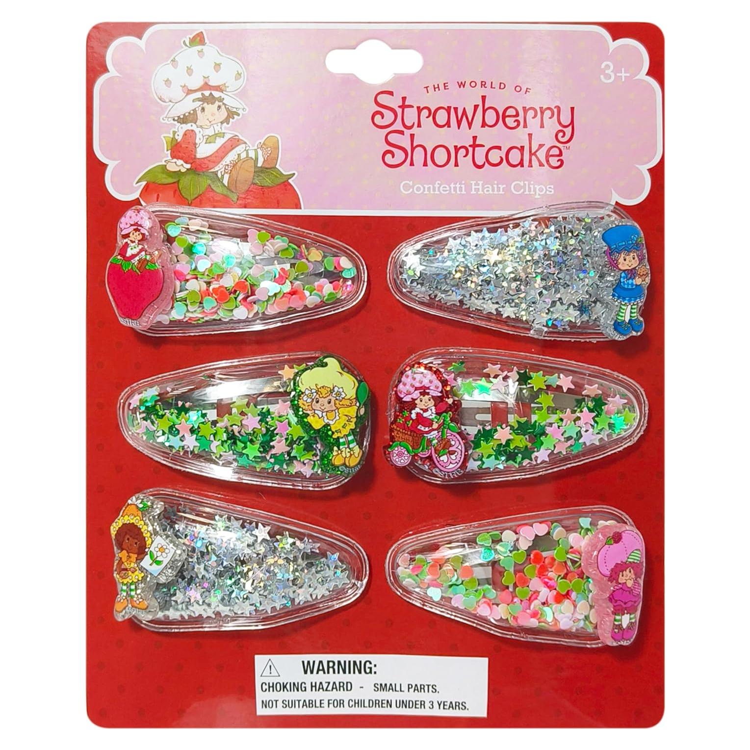 Clips para el cabello LUV HER Strawberry Shortcake - 6 piezas