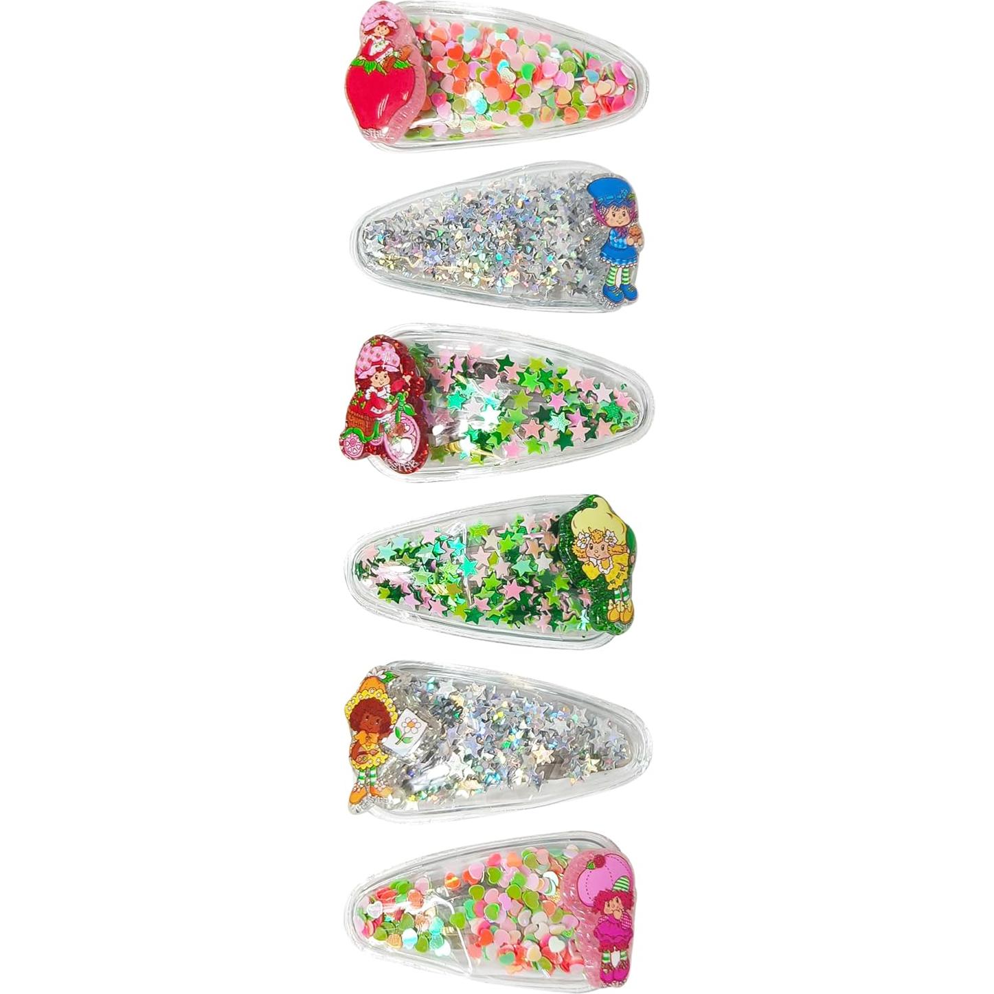 Clips para el cabello LUV HER Strawberry Shortcake - 6 piezas