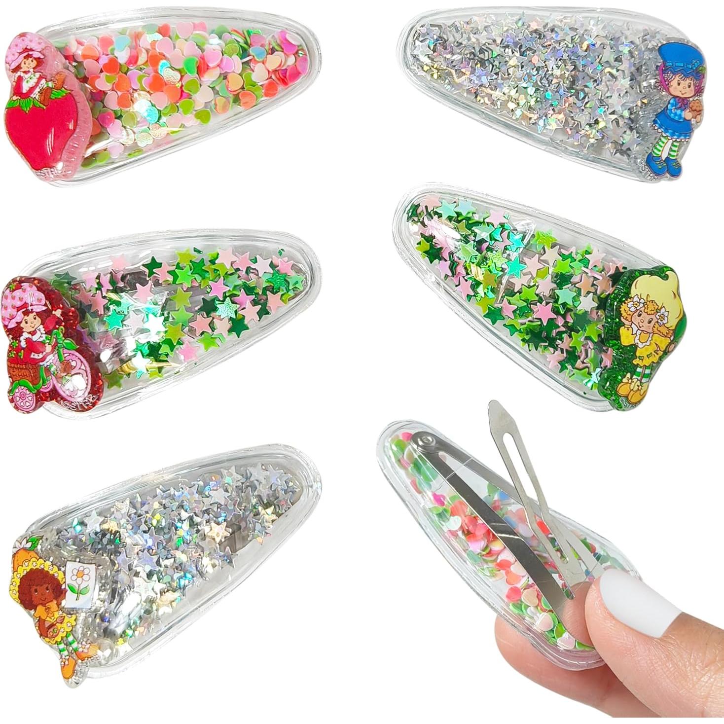 Clips para el cabello LUV HER Strawberry Shortcake - 6 piezas