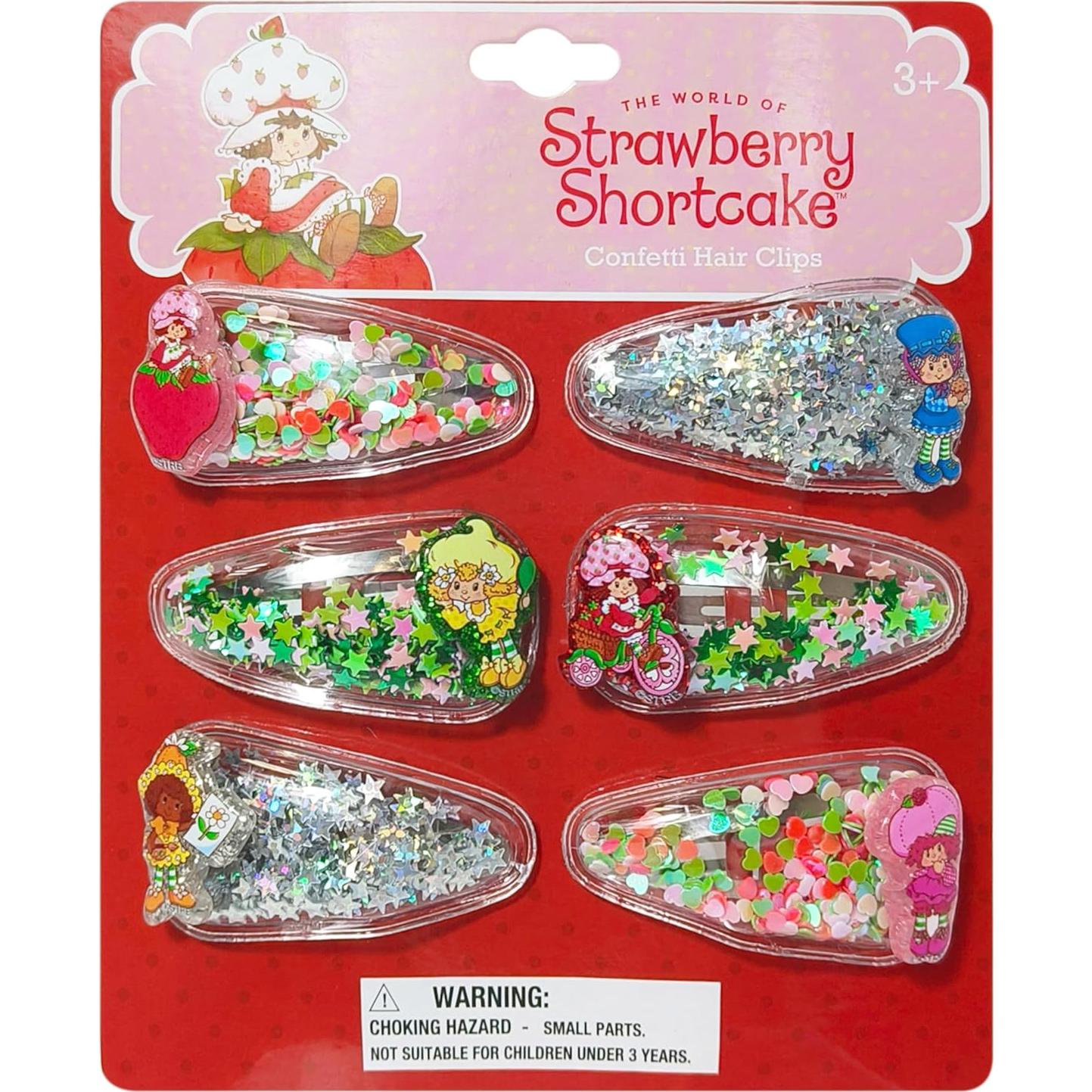 Clips para el cabello LUV HER Strawberry Shortcake - 6 piezas