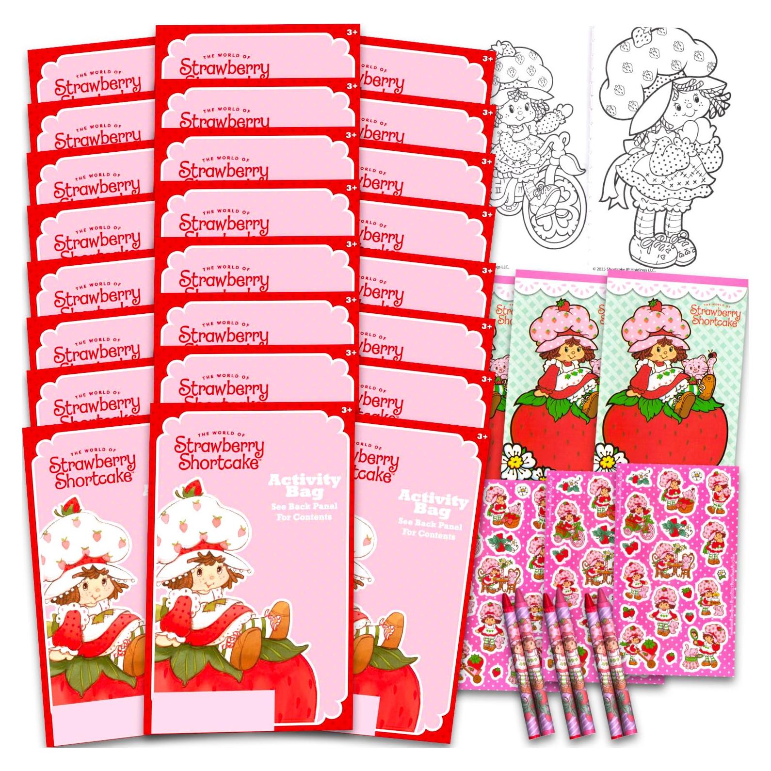 Conjunto de Fiesta Pastel de Fresa - 24 Mini Paquetes Actividades