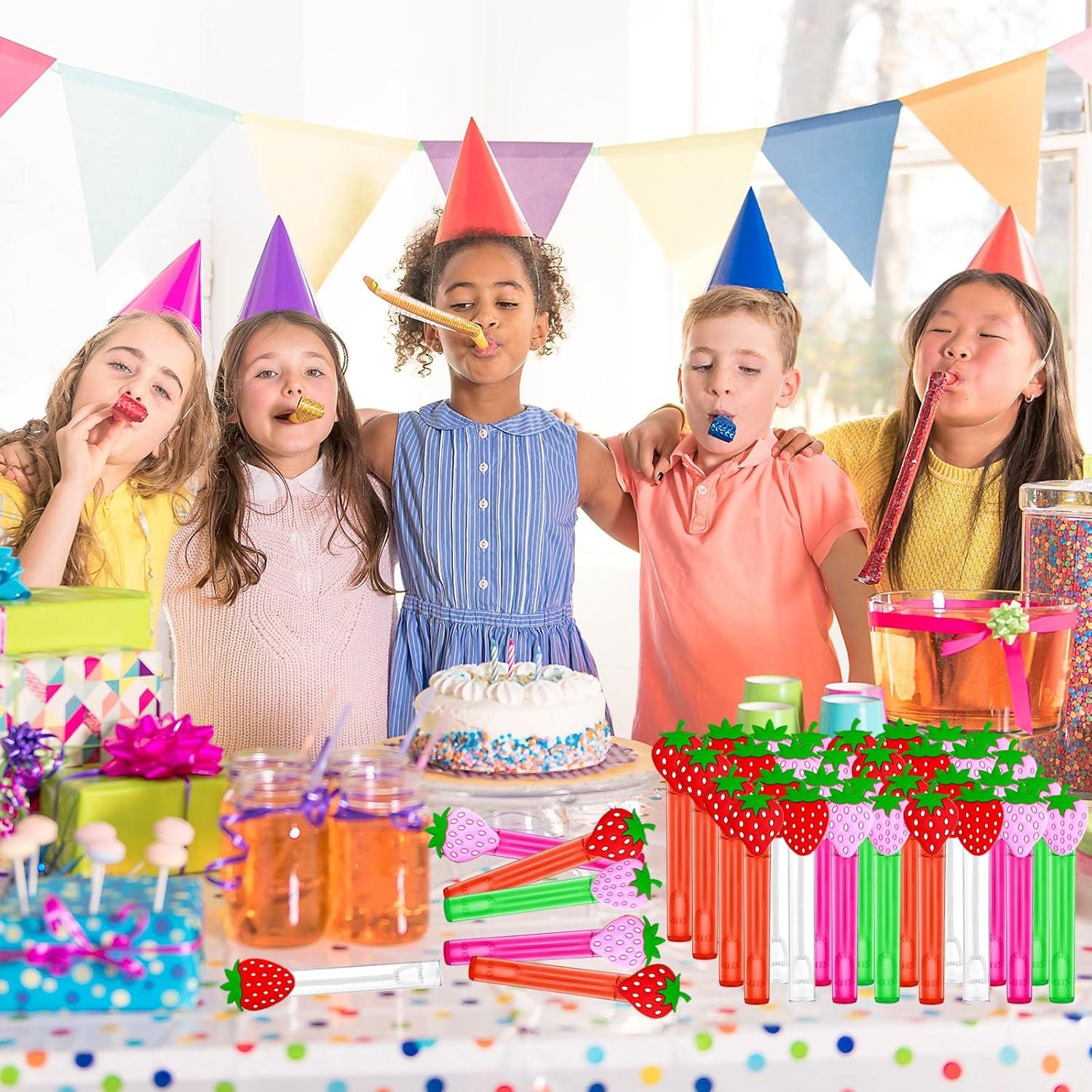 Varitas de Burbuja de Fresa uoyoi - 24 Piezas para Fiesta