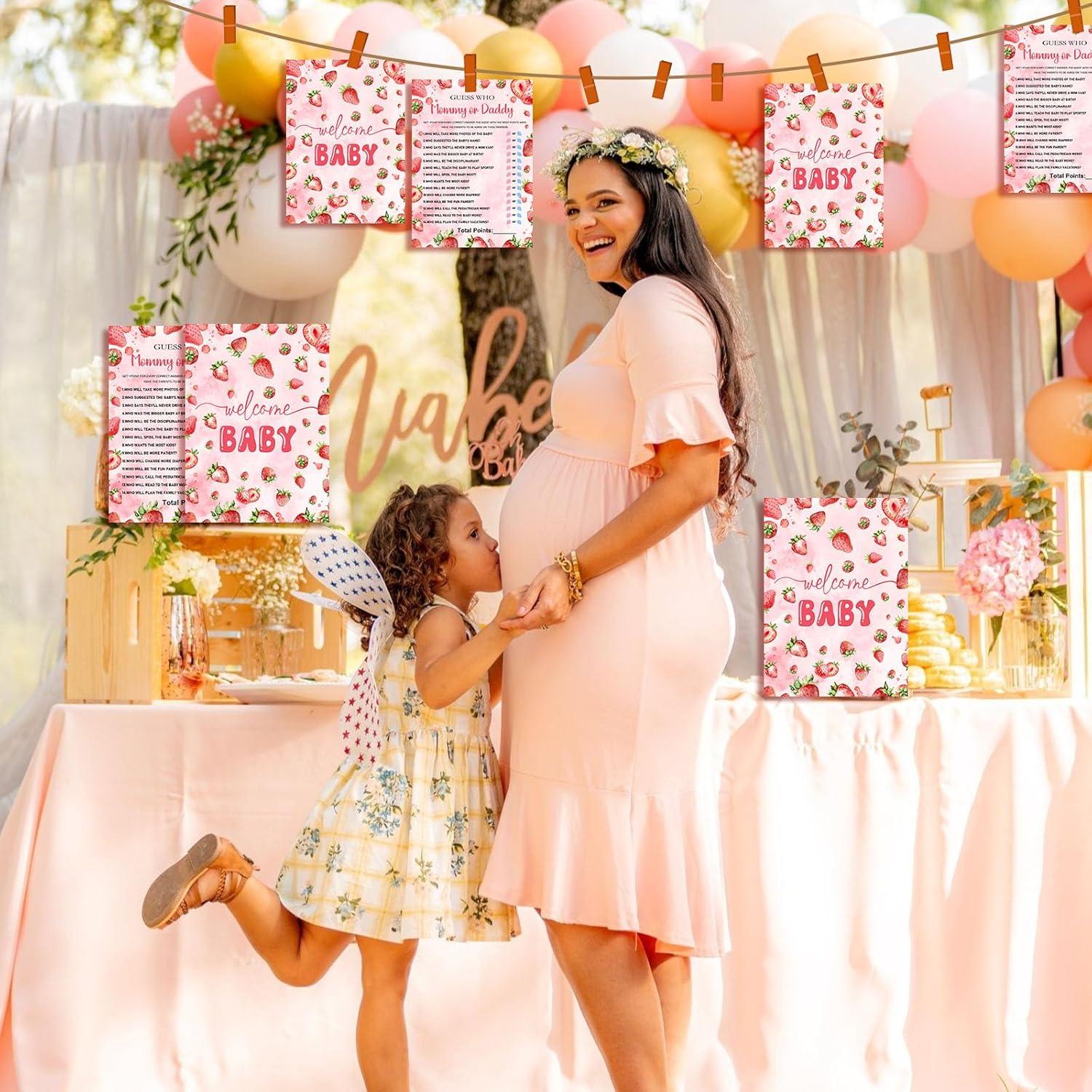 30 Juegos de Baby Shower de Fresa QZCYU - Diversión para Niña