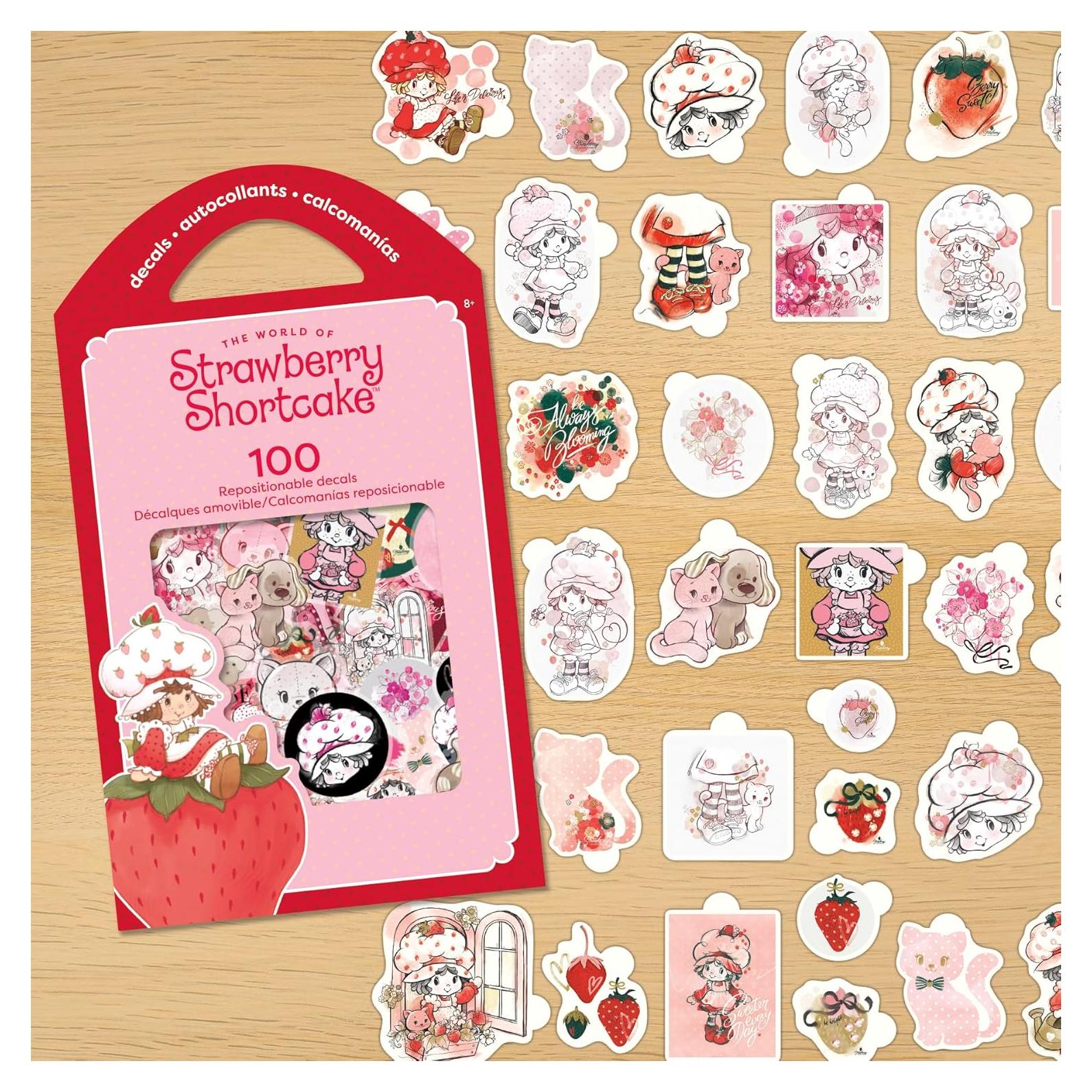 Calcomanías de Vinilo Pastel de Fresa Trends International - 100 Piezas