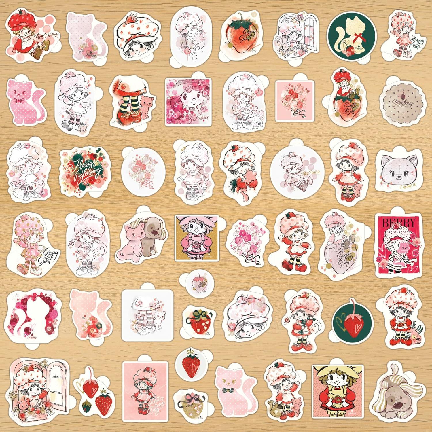 Calcomanías de Vinilo Pastel de Fresa Trends International - 100 Piezas