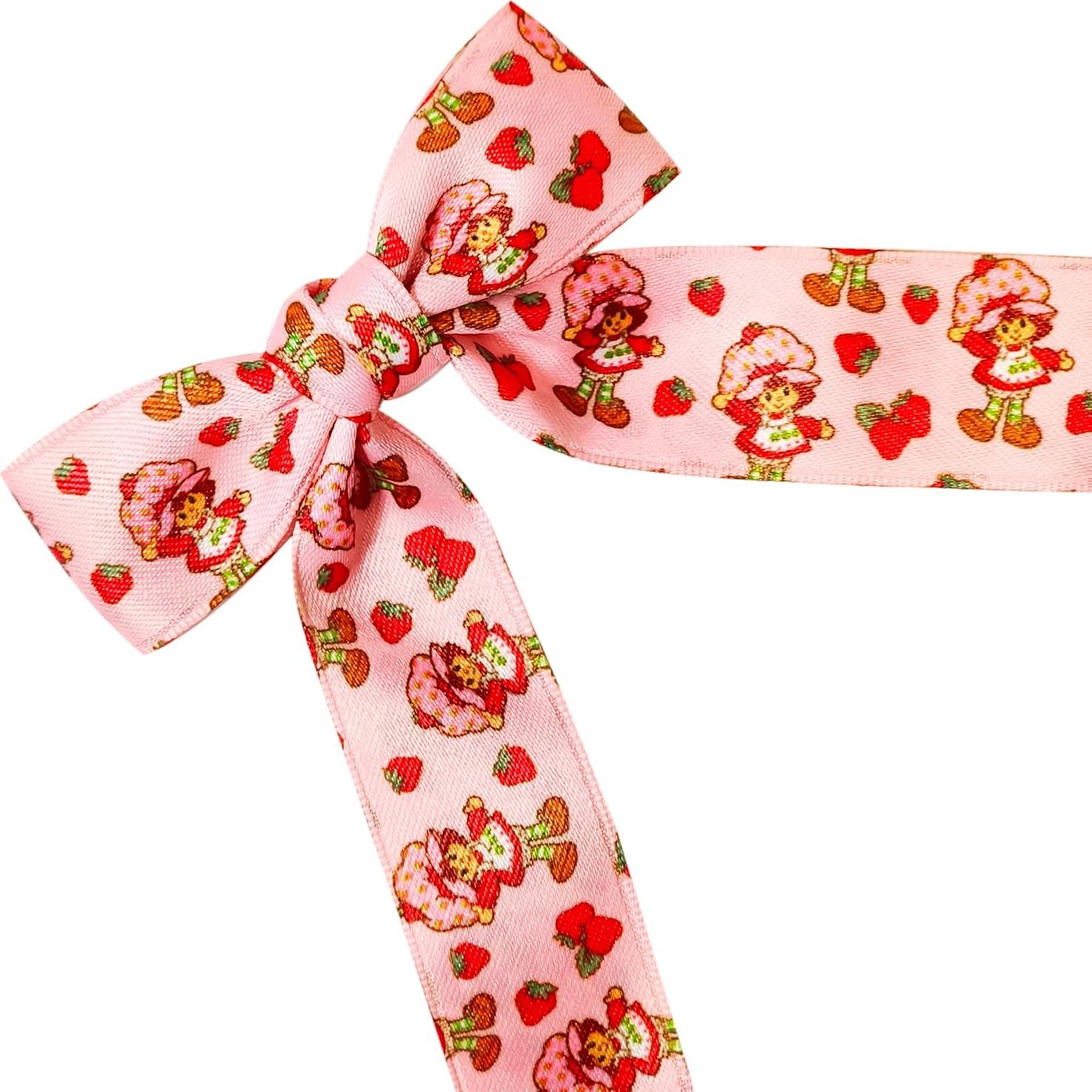 Juego de Lazos de Cola Larga Strawberry Shortcake - 7 Piezas
