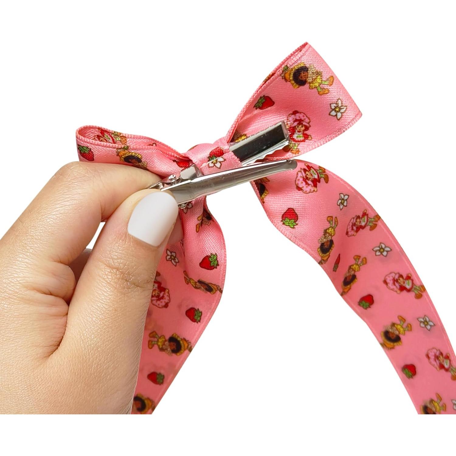 Juego de Lazos de Cola Larga Strawberry Shortcake - 7 Piezas