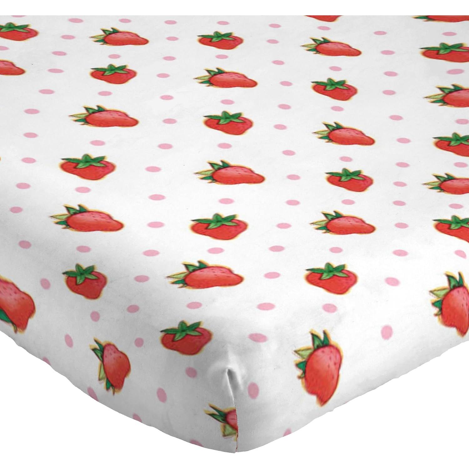 Juego de Sábanas Jay Franco Fresa Shortcake Queen 4 Piezas