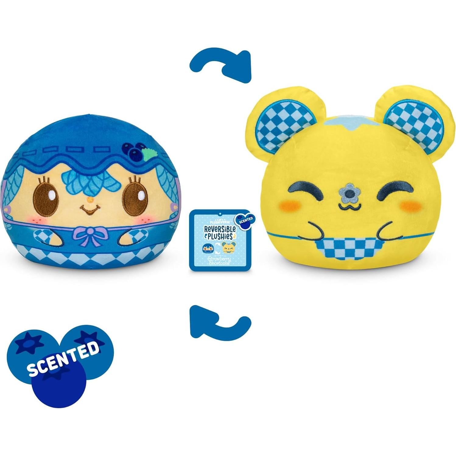 Peluche Reversible TeeTurtle Muffin Arándano 15.24 cm Aromatizado