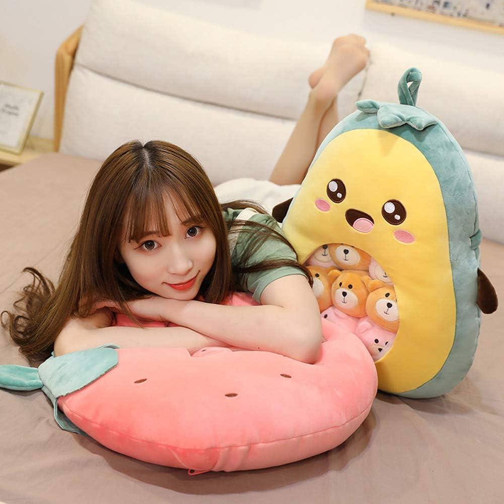 Cojín Decorativo REFAHB Aguacate con Juguetes de Peluche