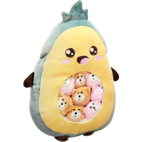 Cojín Decorativo REFAHB Aguacate con Juguetes de Peluche