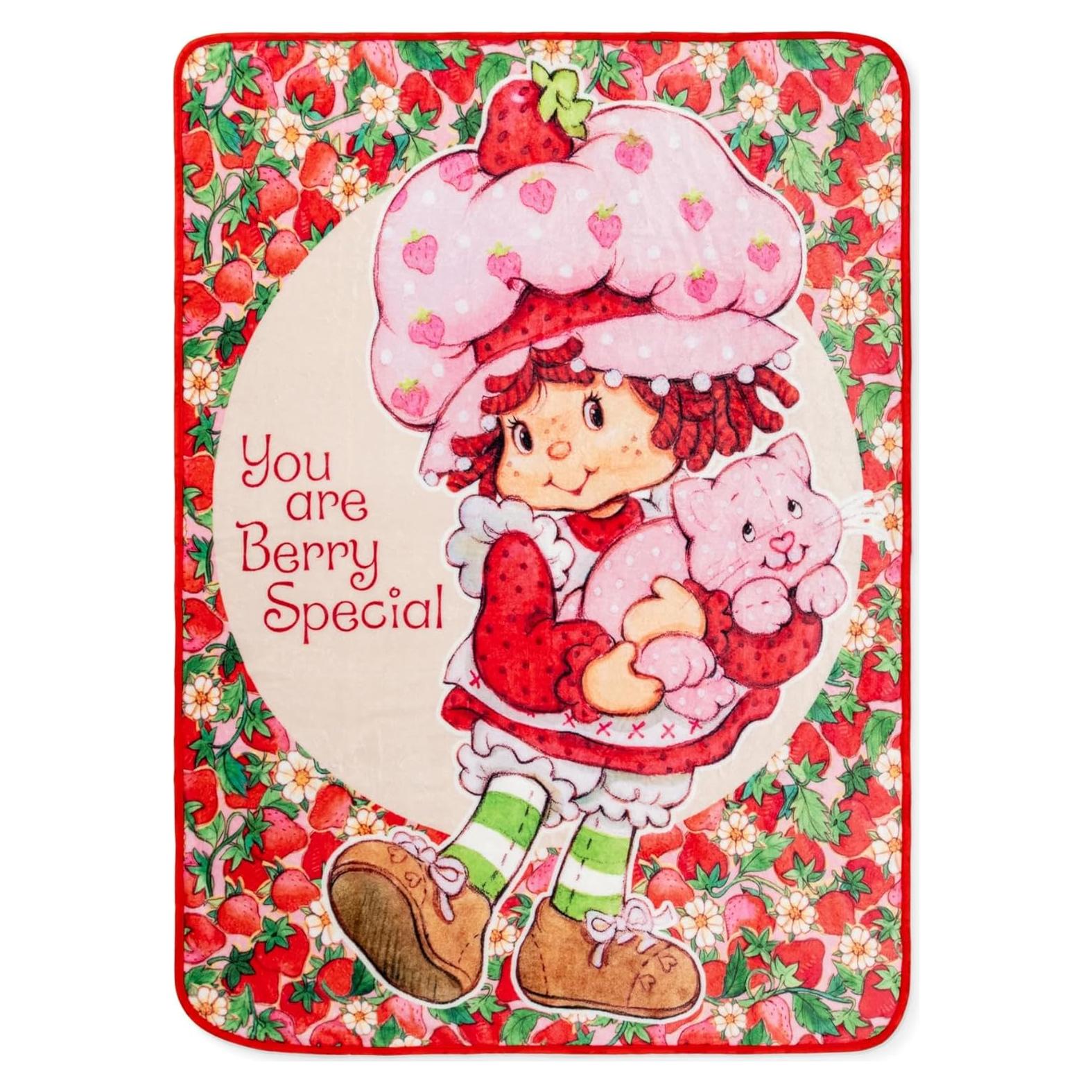 Manta Raschel Silver Buffalo Pastel de Fresa 152x114 cm