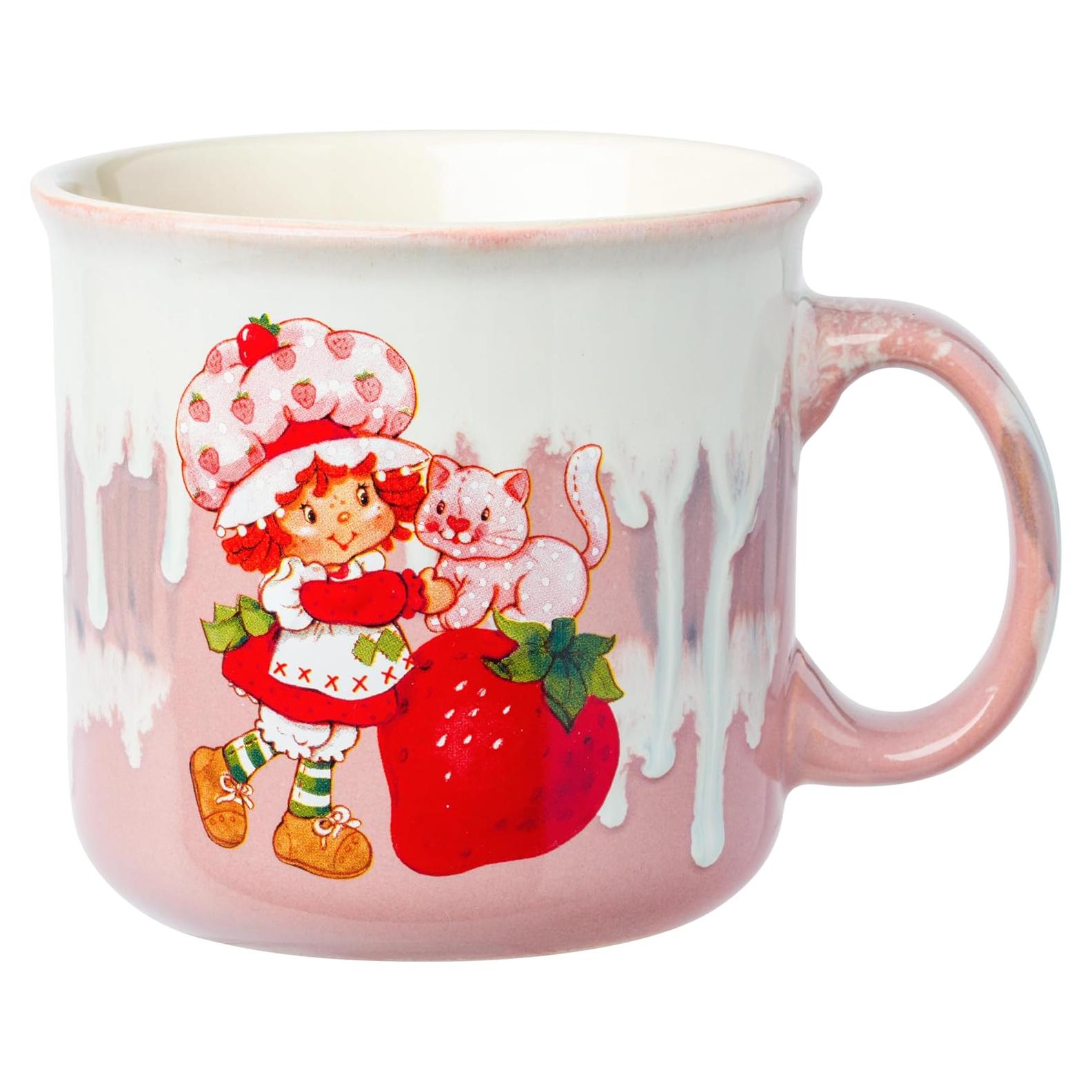 Taza de Cerámica Vintage Silver Buffalo 591 ml Pastel de Fresa