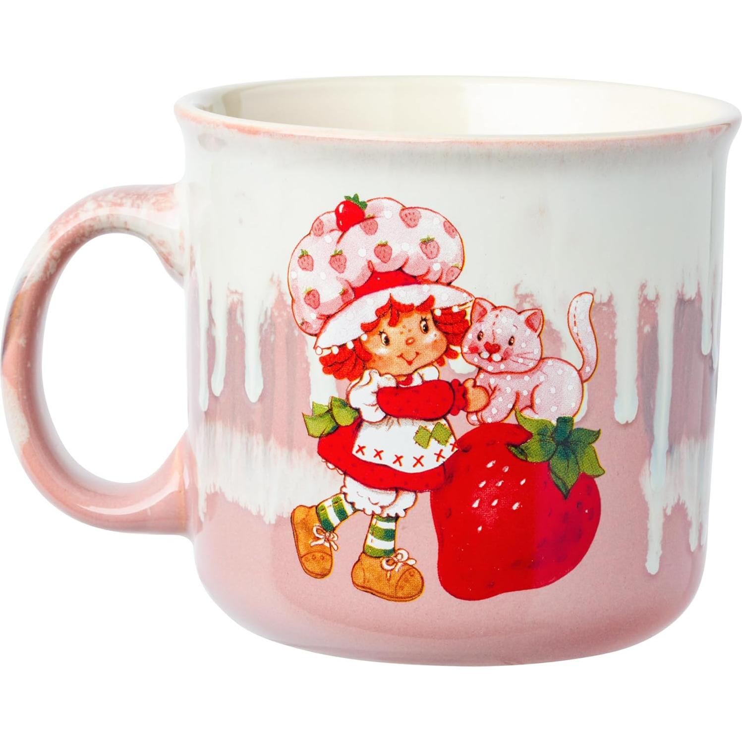 Taza de Cerámica Vintage Silver Buffalo 591 ml Pastel de Fresa