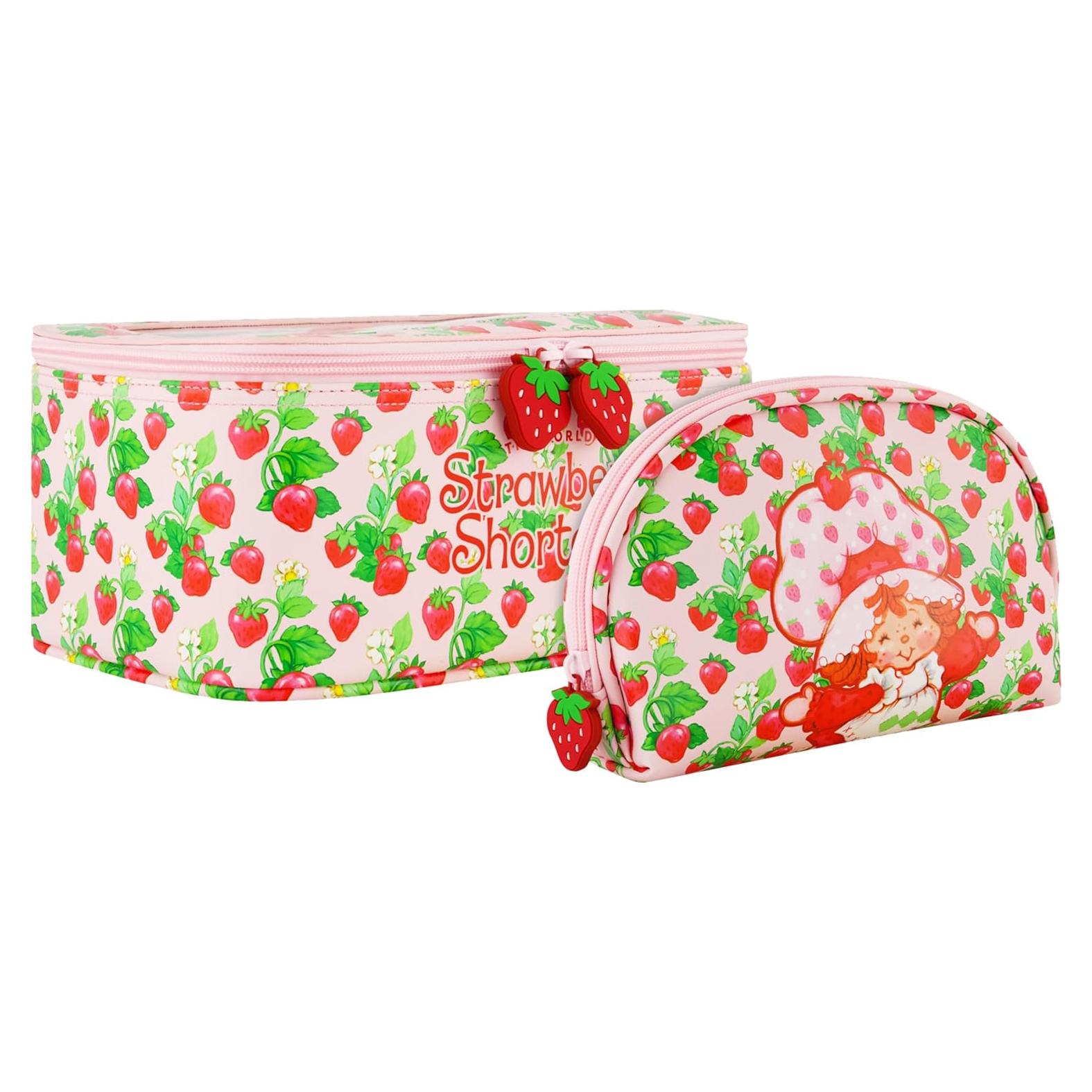 Estuche Cosmético de Viaje Care Bears 2 Piezas Pastel de Fresa