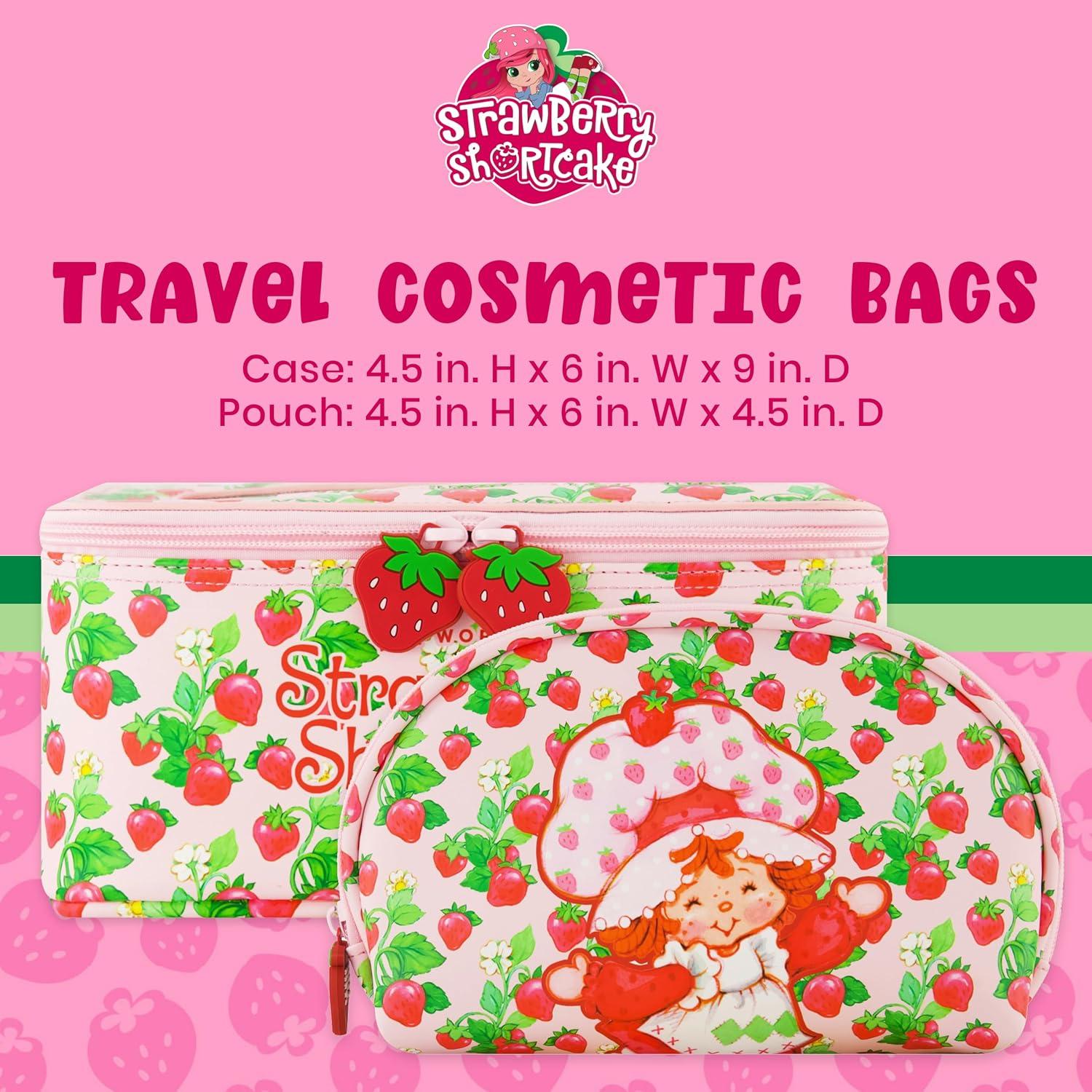 Estuche Cosmético de Viaje Care Bears 2 Piezas Pastel de Fresa