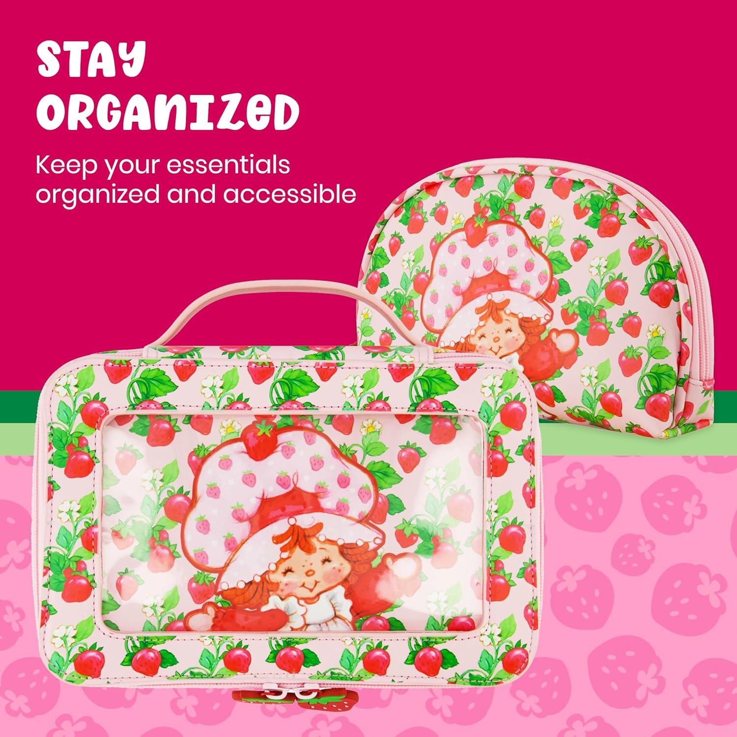 Estuche Cosmético de Viaje Care Bears 2 Piezas Pastel de Fresa