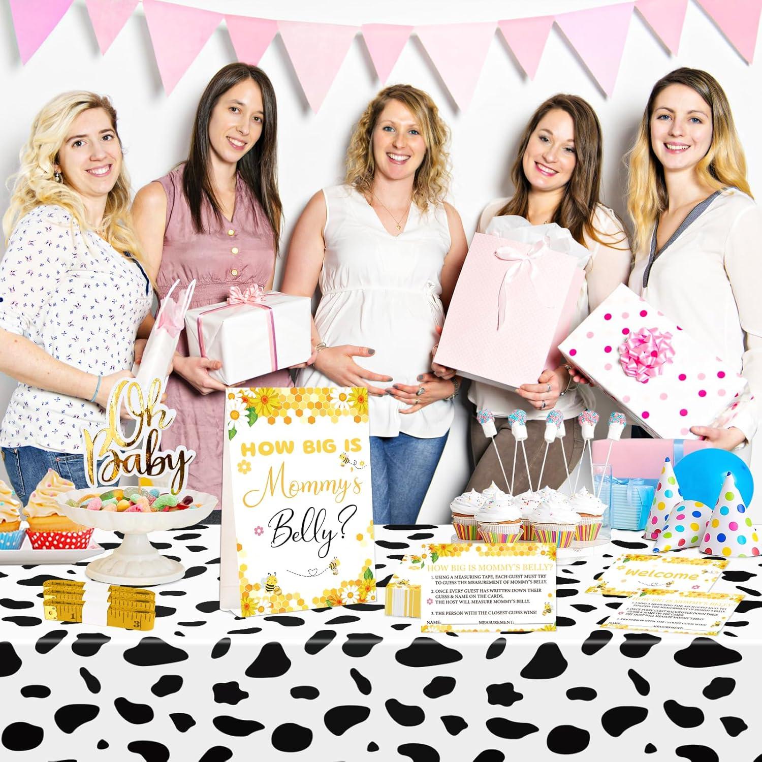 Juego de Baby Shower WNINK - Adivina Tamaño Barriga 64 Pcs