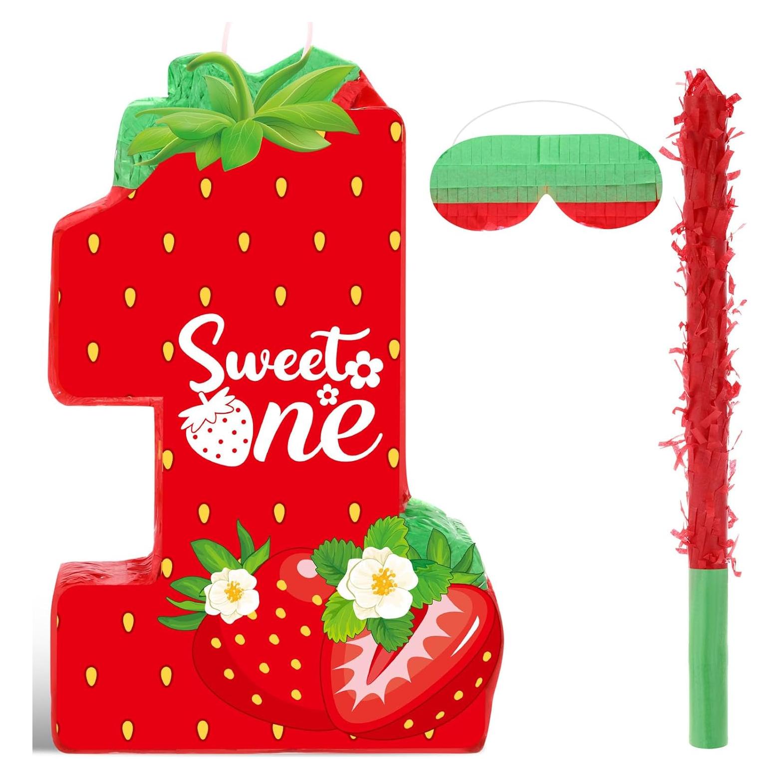 Piñata de Fresa Aoriher 41x26x7.5cm para Cumpleaños