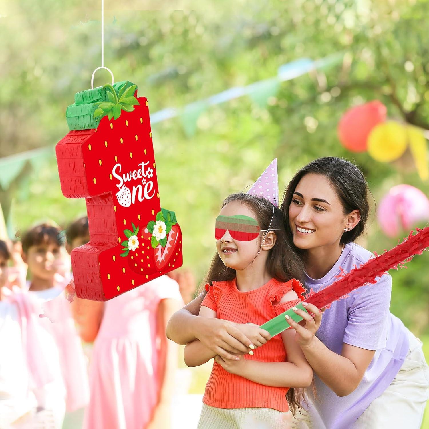 Piñata de Fresa Aoriher 41x26x7.5cm para Cumpleaños