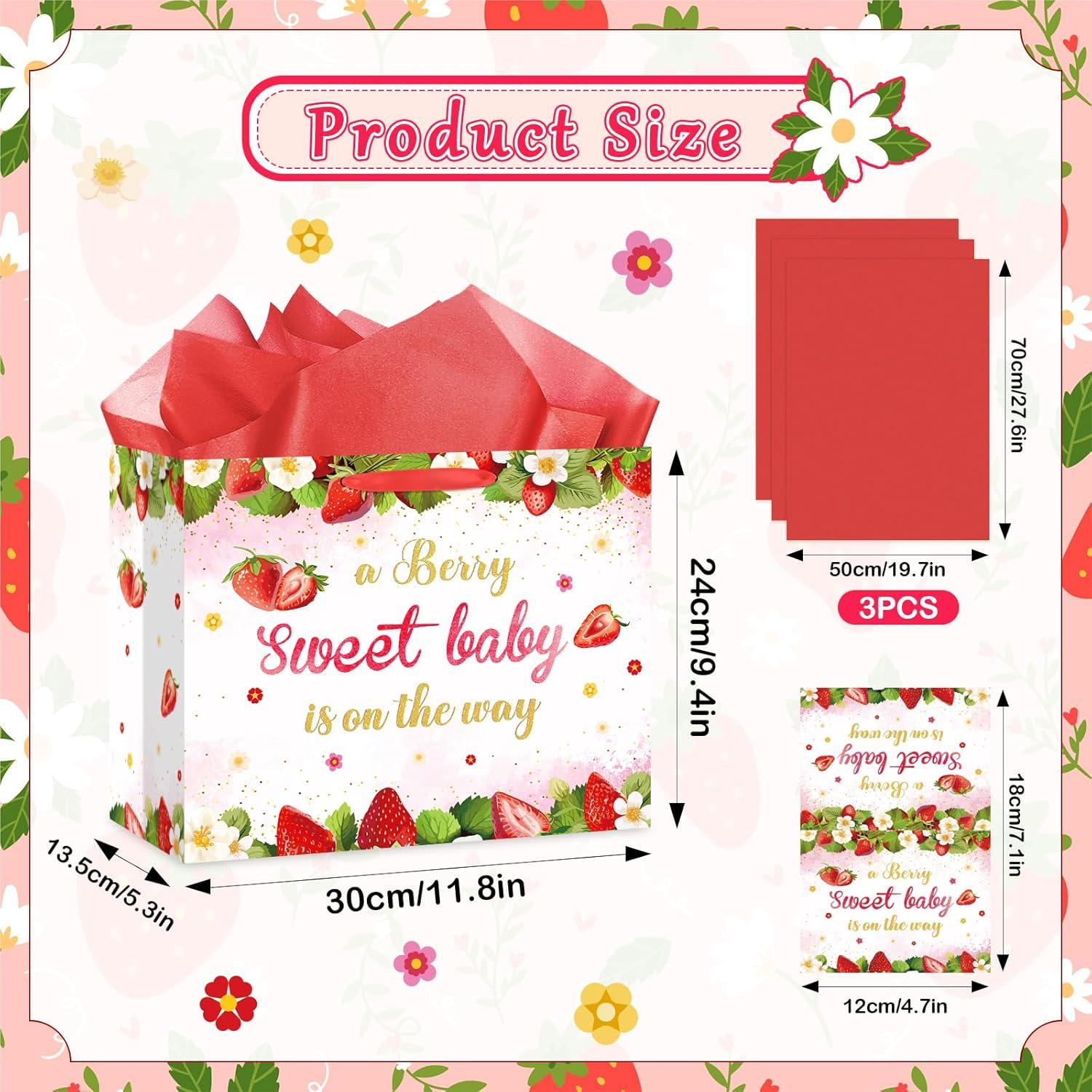 Bolsa de Regalo para Bebé Fresa Innovoscape 30x24cm