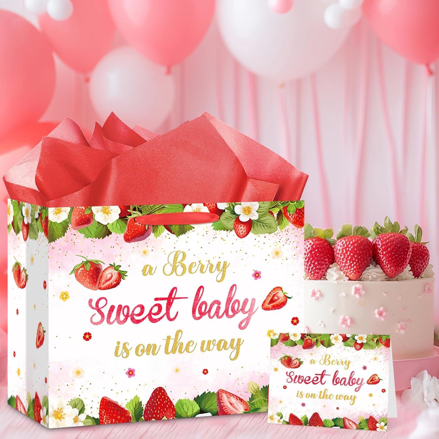 Bolsa de Regalo para Bebé Fresa Innovoscape 30x24cm