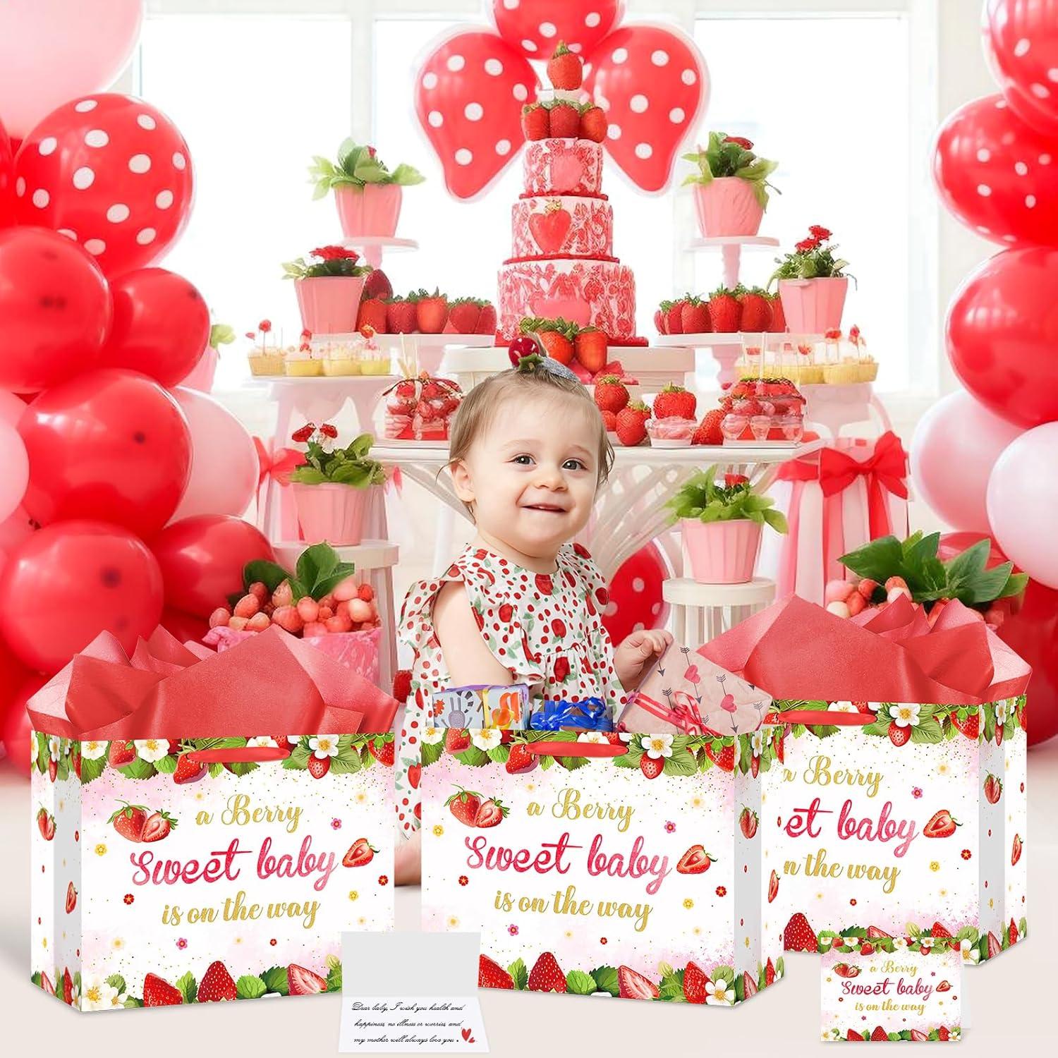 Bolsa de Regalo para Bebé Fresa Innovoscape 30x24cm