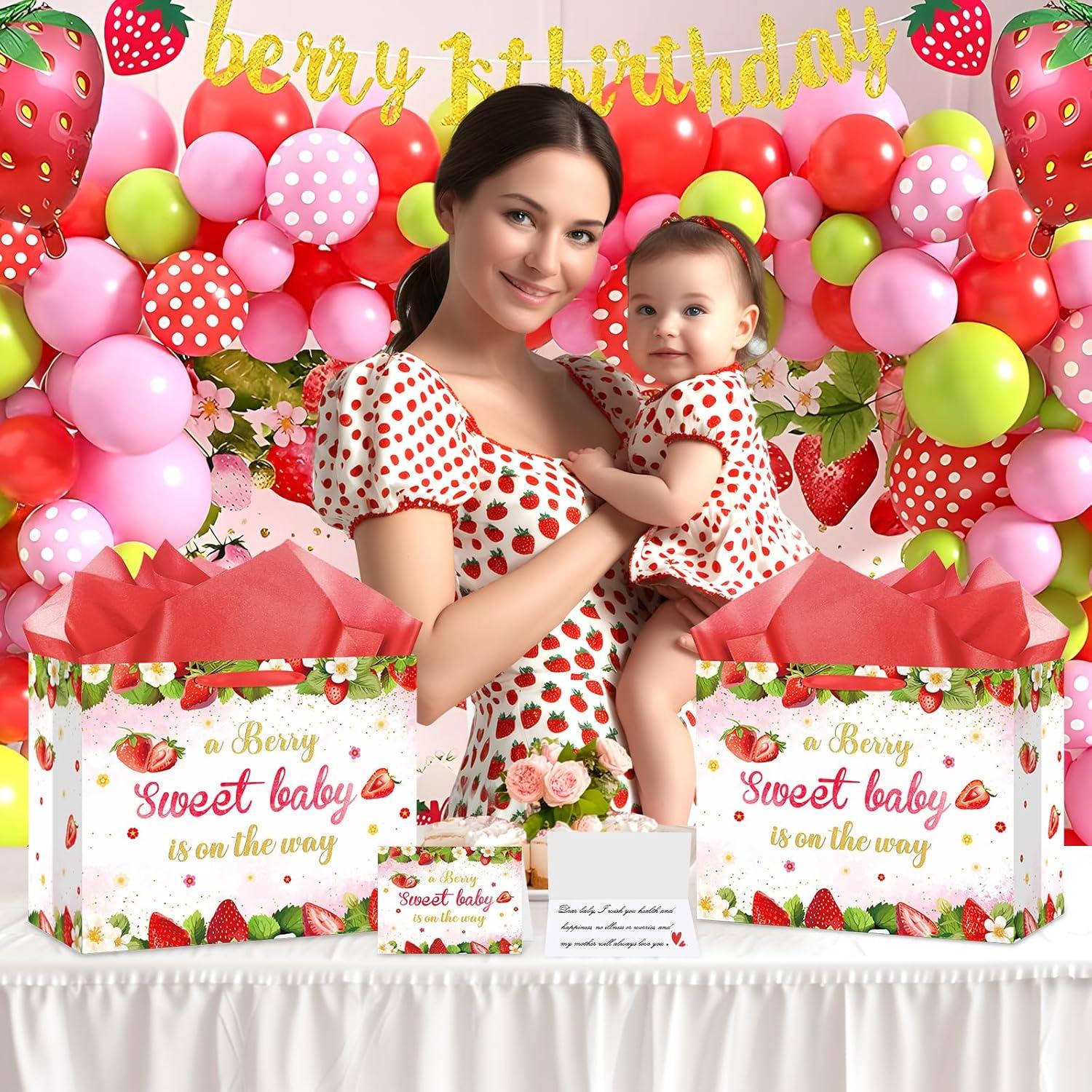 Bolsa de Regalo para Bebé Fresa Innovoscape 30x24cm