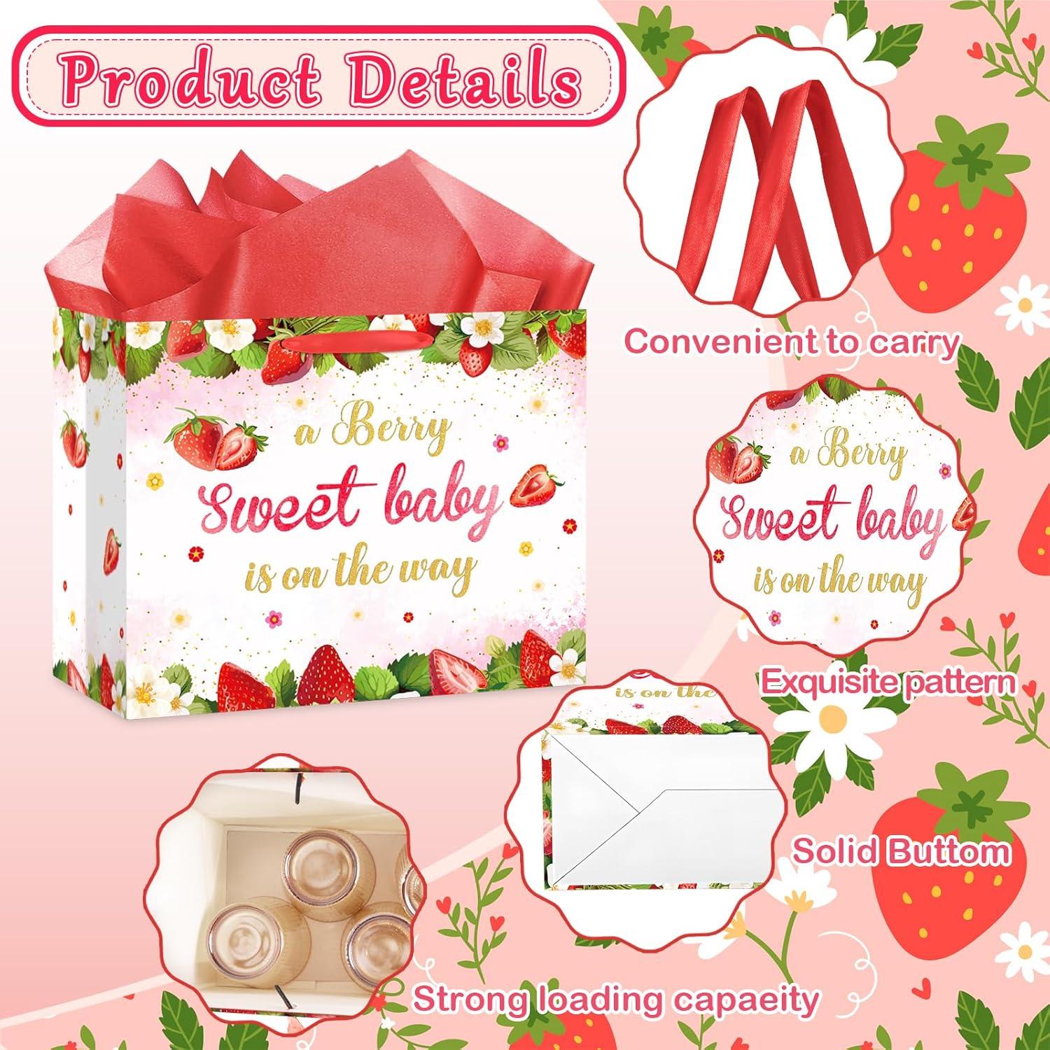 Bolsa de Regalo para Bebé Fresa Innovoscape 30x24cm