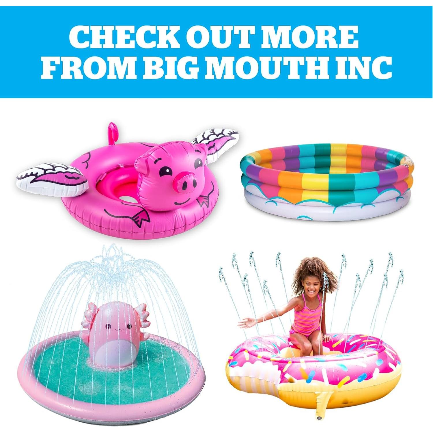 Splash Pad de Agua BigMouth Inc Fresa 190.5x139.7cm PVC