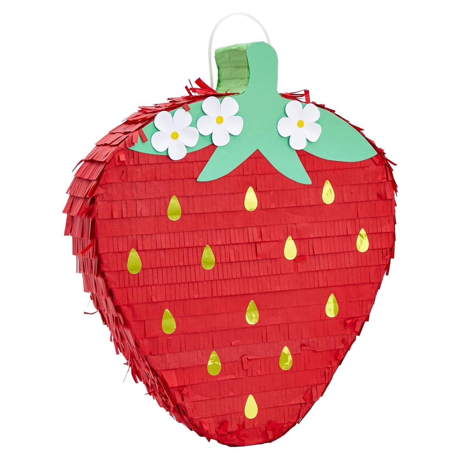 Piñata de Fresa Sparkle and Bash - 41.91 x 33.02 x 7.62 cm
