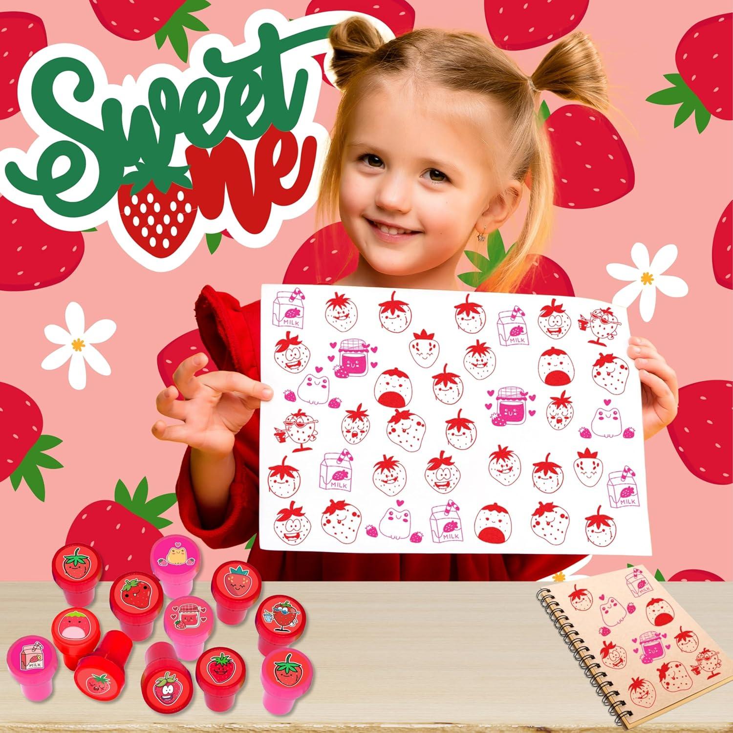Set de Sellos de Fresa 12PCS - Decoración Fiesta Infantil