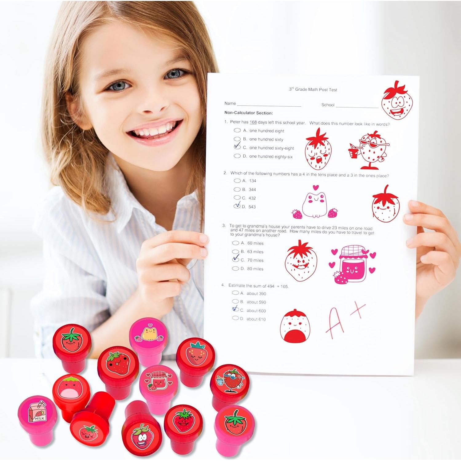 Set de Sellos de Fresa 12PCS - Decoración Fiesta Infantil