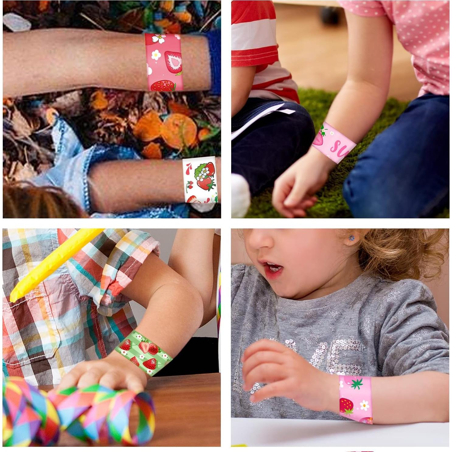 48 Pulseras de Golpe Fresa YYMYMGJ para Primer Cumpleaños