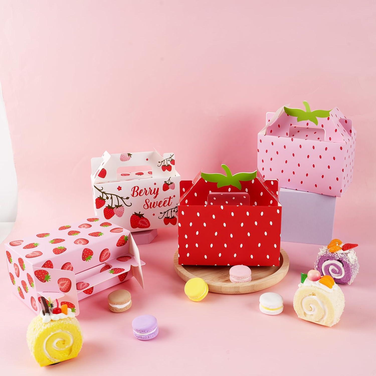 Cajas de Regalo de Fresa GRADESIN 24 Pcs 16x8.1x9.9 cm