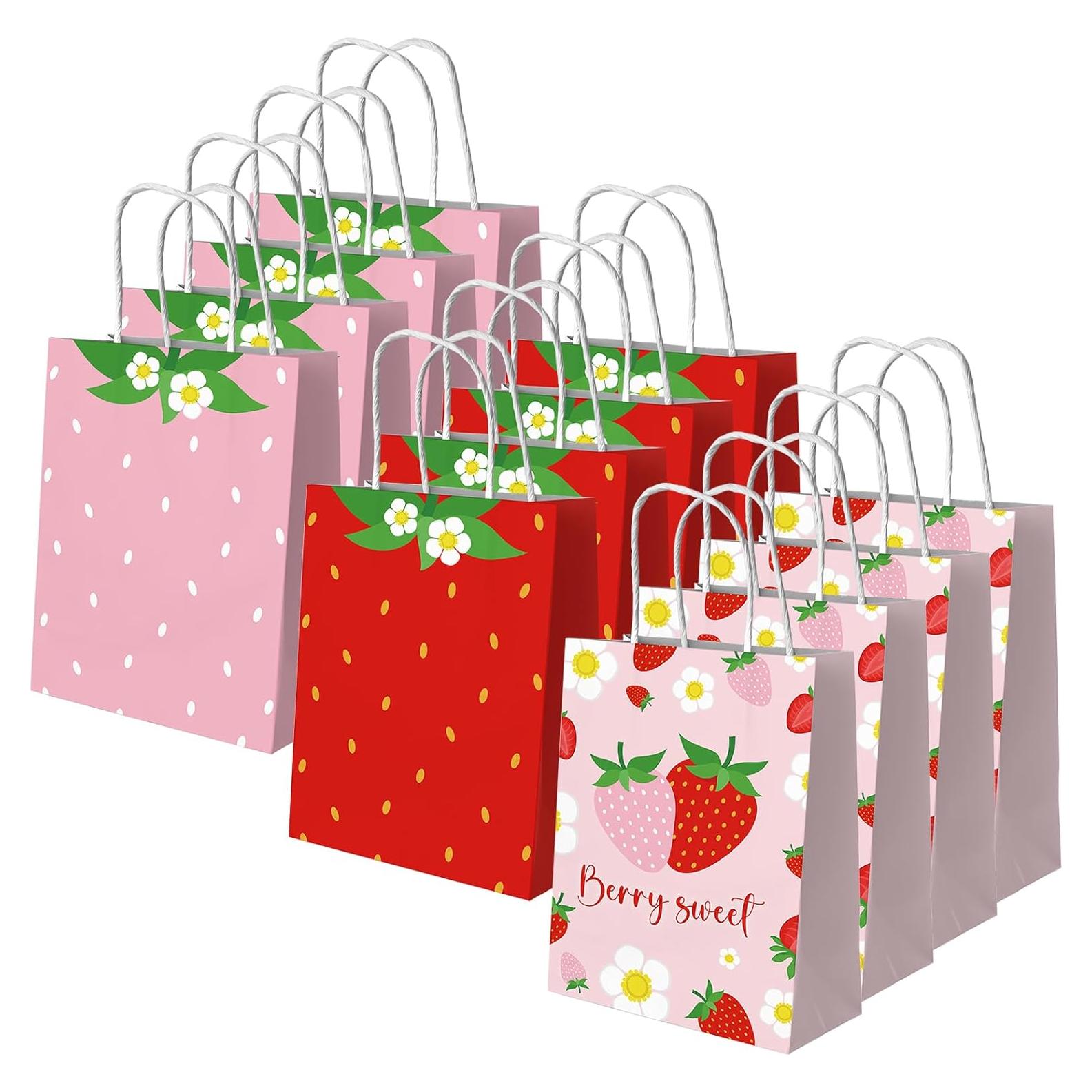 Bolsas de Papel de Fresa Dydamud - Paquete de 12 Unidades