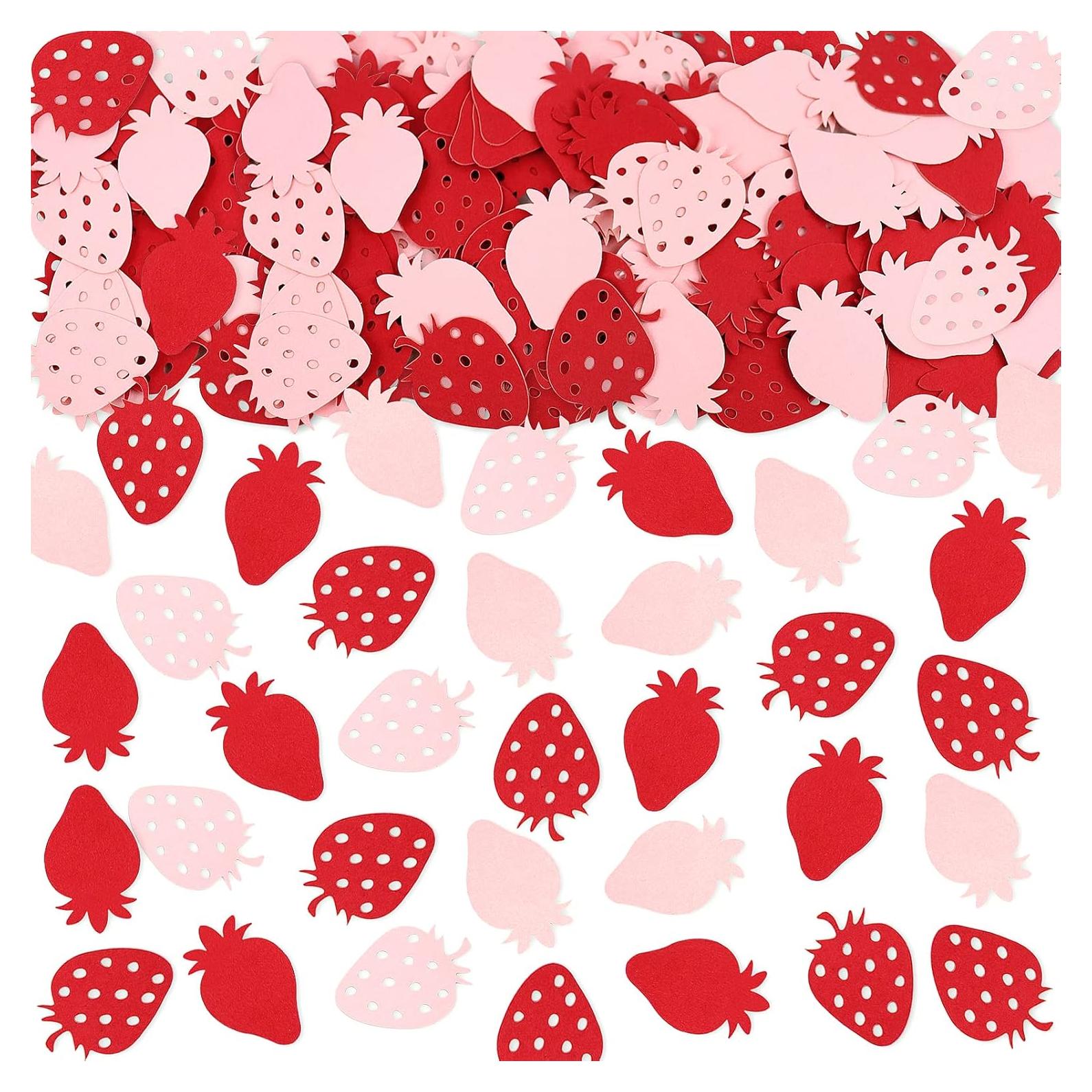 Confeti de Fresa Keaziu 100PCS para Decoración de Fiesta