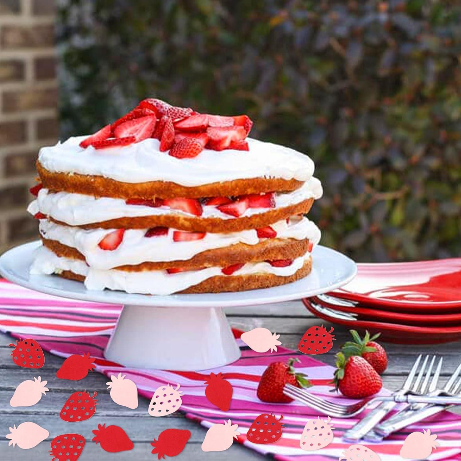 Confeti de Fresa Keaziu 100PCS para Decoración de Fiesta