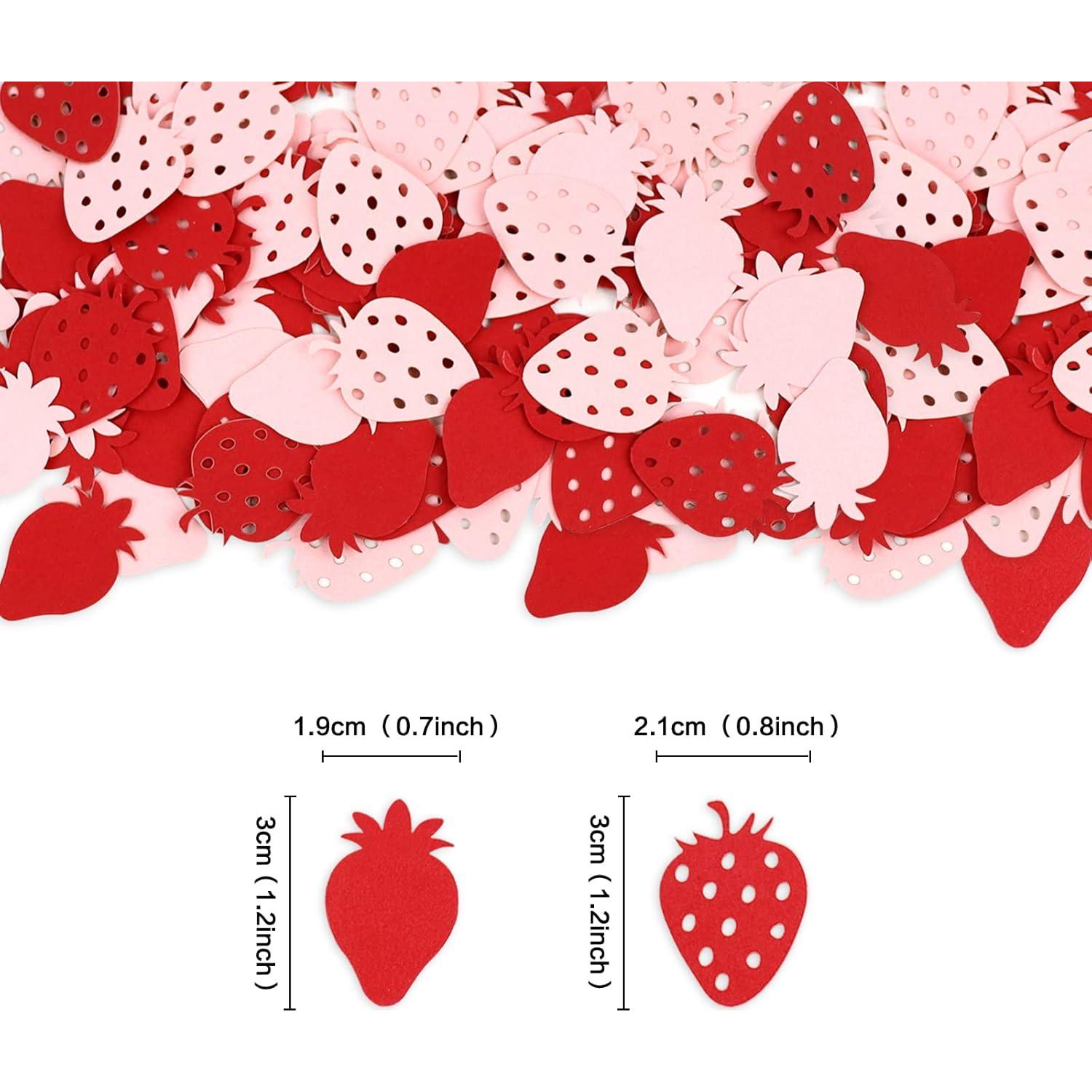 Confeti de Fresa Keaziu 100PCS para Decoración de Fiesta