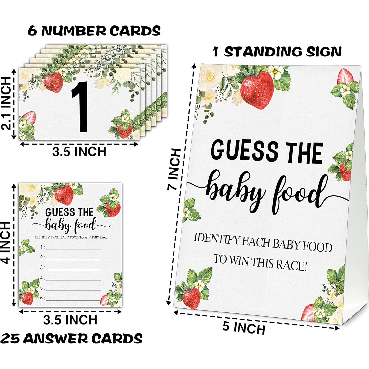 Juego de Adivina la Comida para Bebés TIOFUNO - Fresa