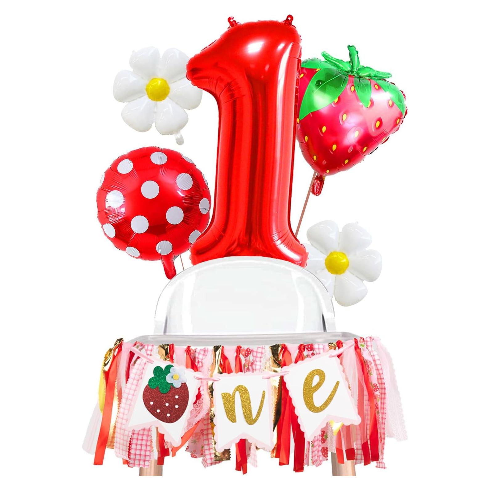 Kit de Fiesta de Cumpleaños de Fresa BlissBash - Primer Año