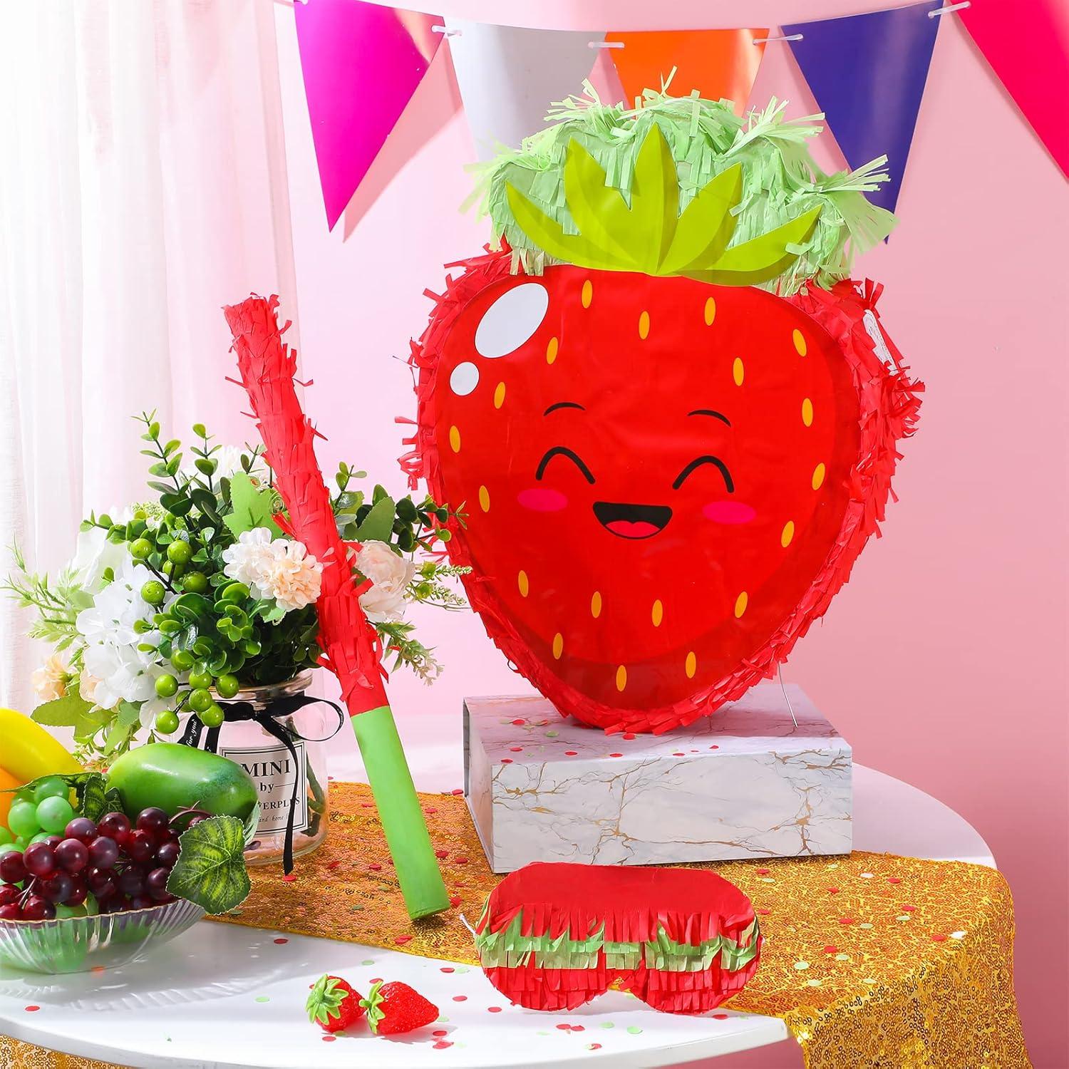 Piñata de Fresa Sratte para Fiesta Tropical 40x30x8 cm