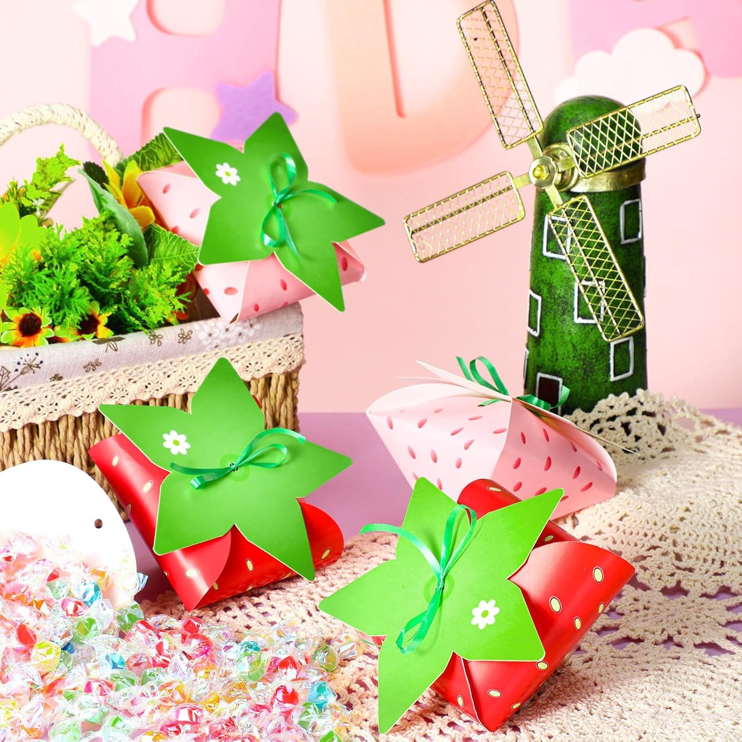 30 Cajas de Regalo Fresa Fuyoooo para Cumpleaños y Baby Shower