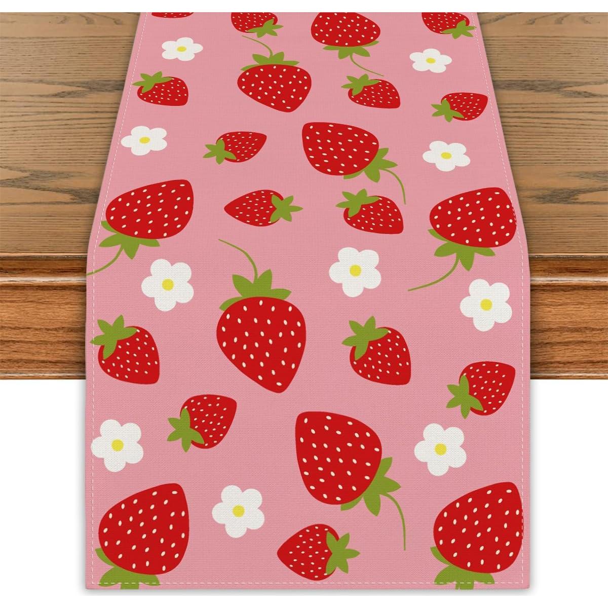 Corredor de Mesa Yarcooly 33x228 cm Decoración Fresa