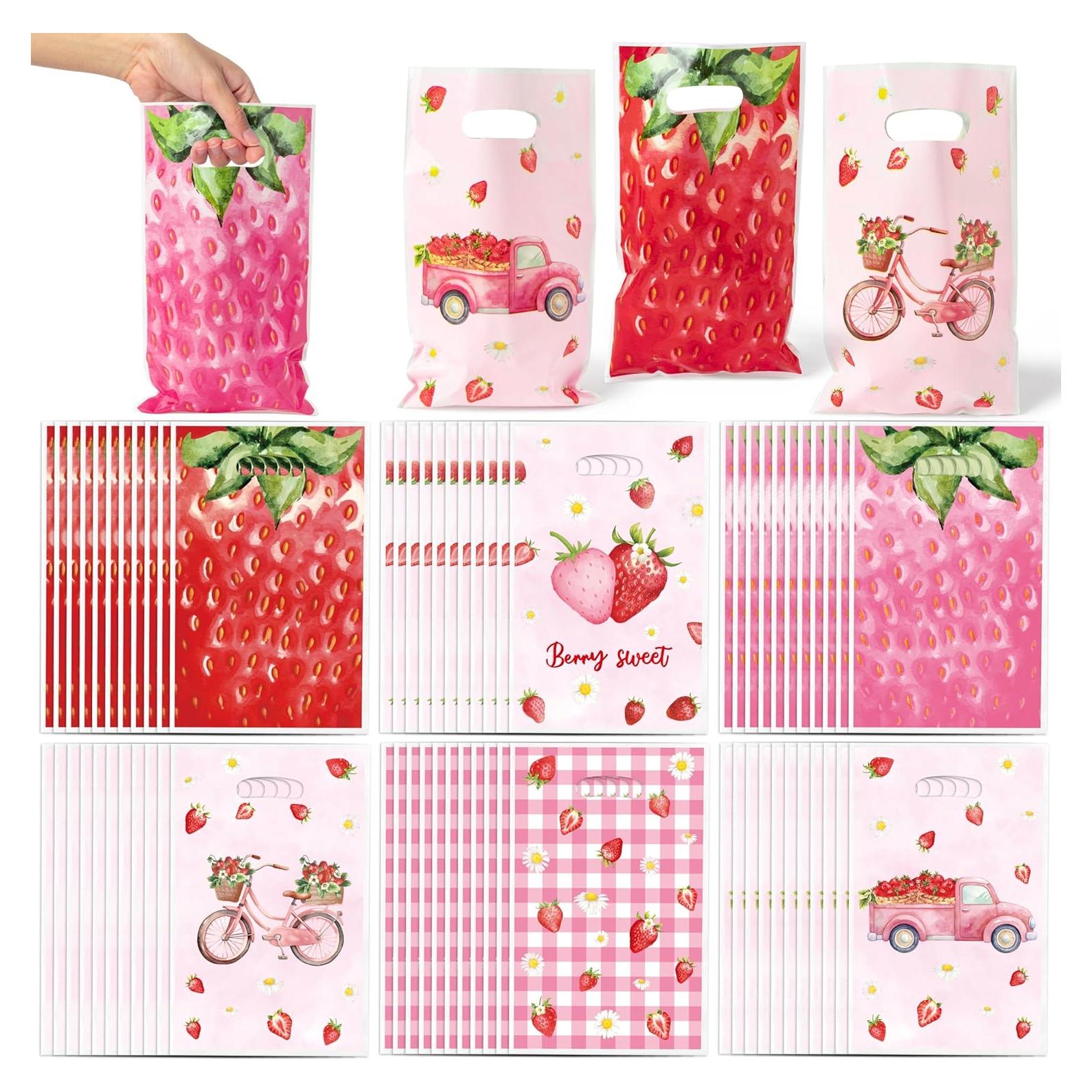 Bolsas de Favor de Fresa ArianQicult - 150 Piezas 25x16.5cm