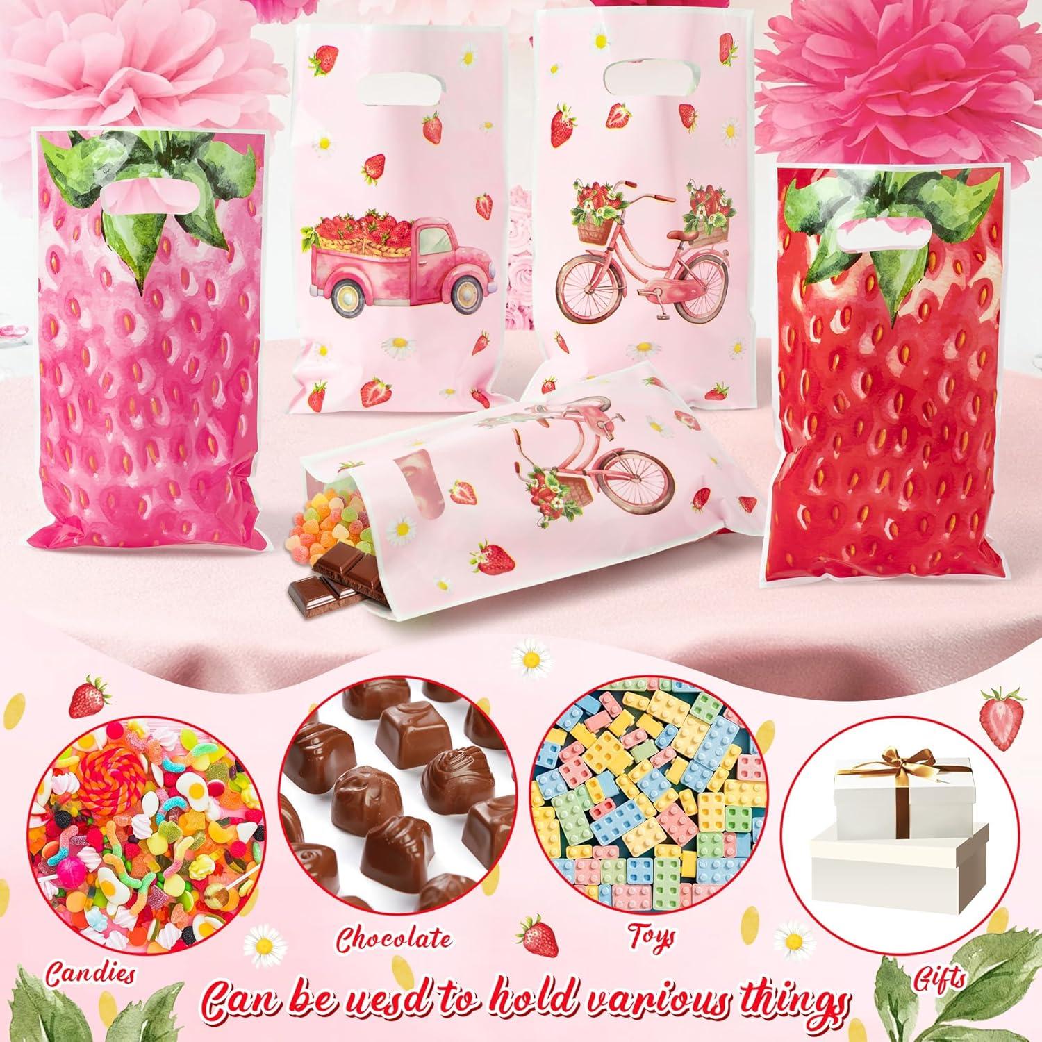 Bolsas de Favor de Fresa ArianQicult - 150 Piezas 25x16.5cm