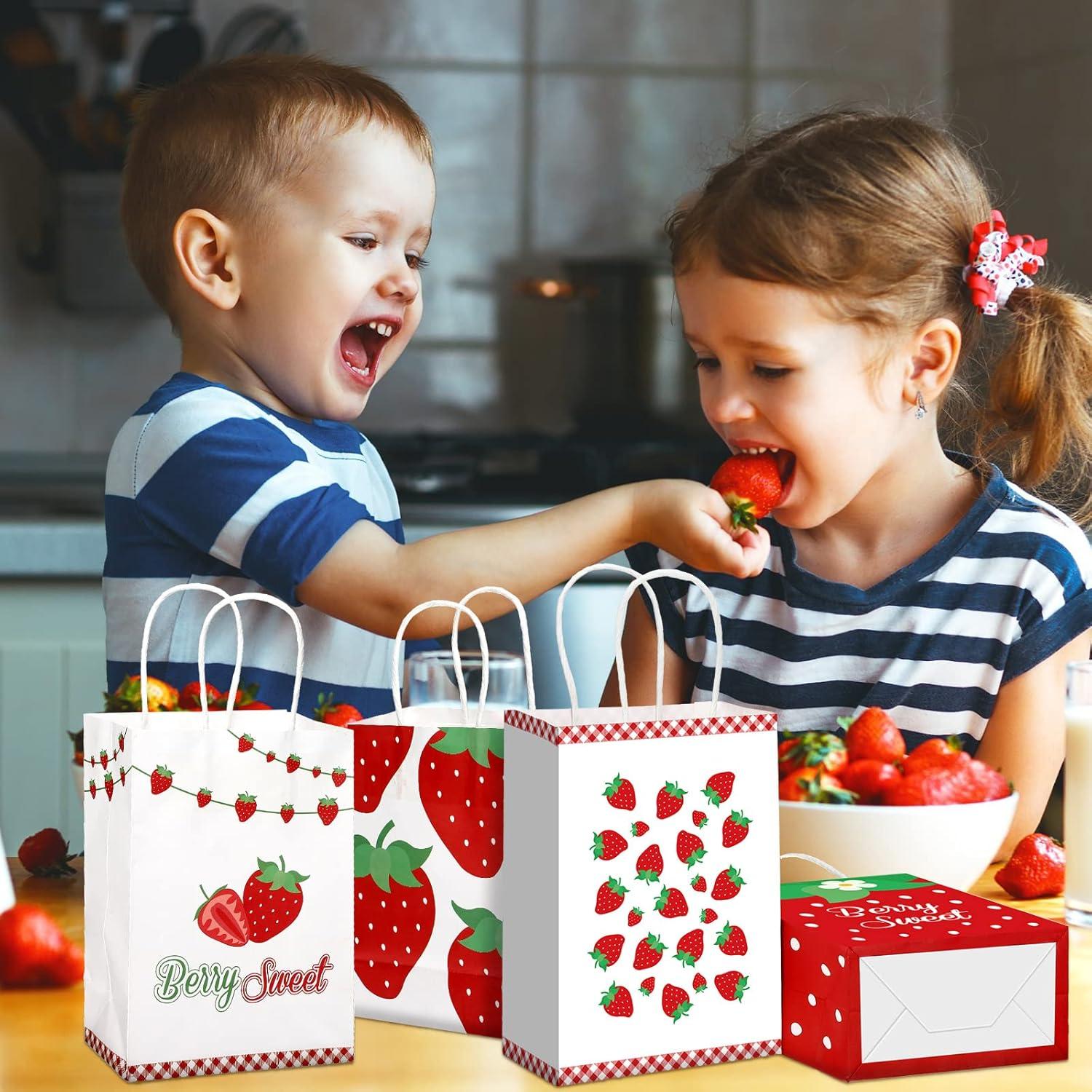 Bolsas de Fiesta de Fresa Outus - 24 Pcs 21x15x8 cm