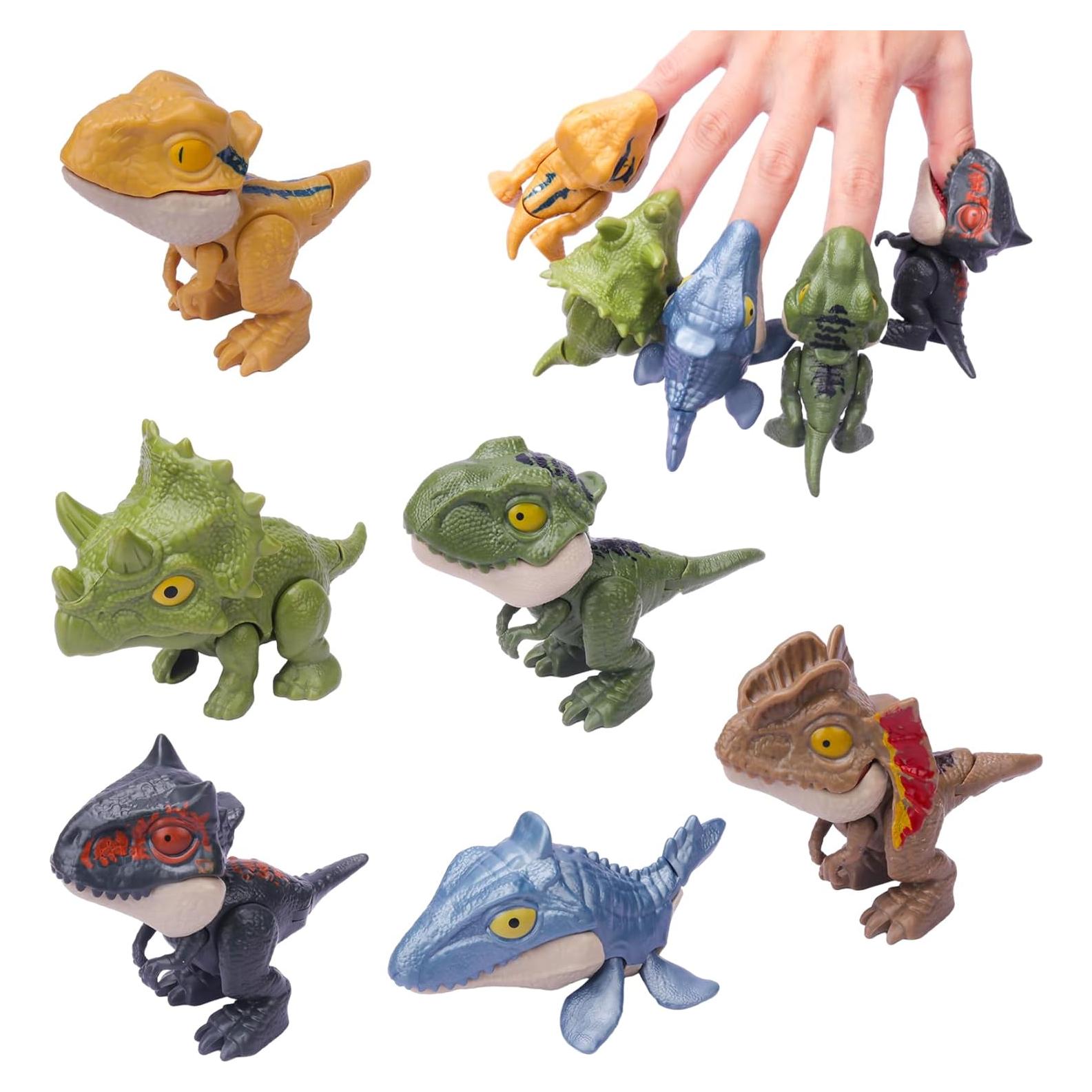 6 Juguetes de Dinosaurios para Dedos Ledorr - Regalo Infantil