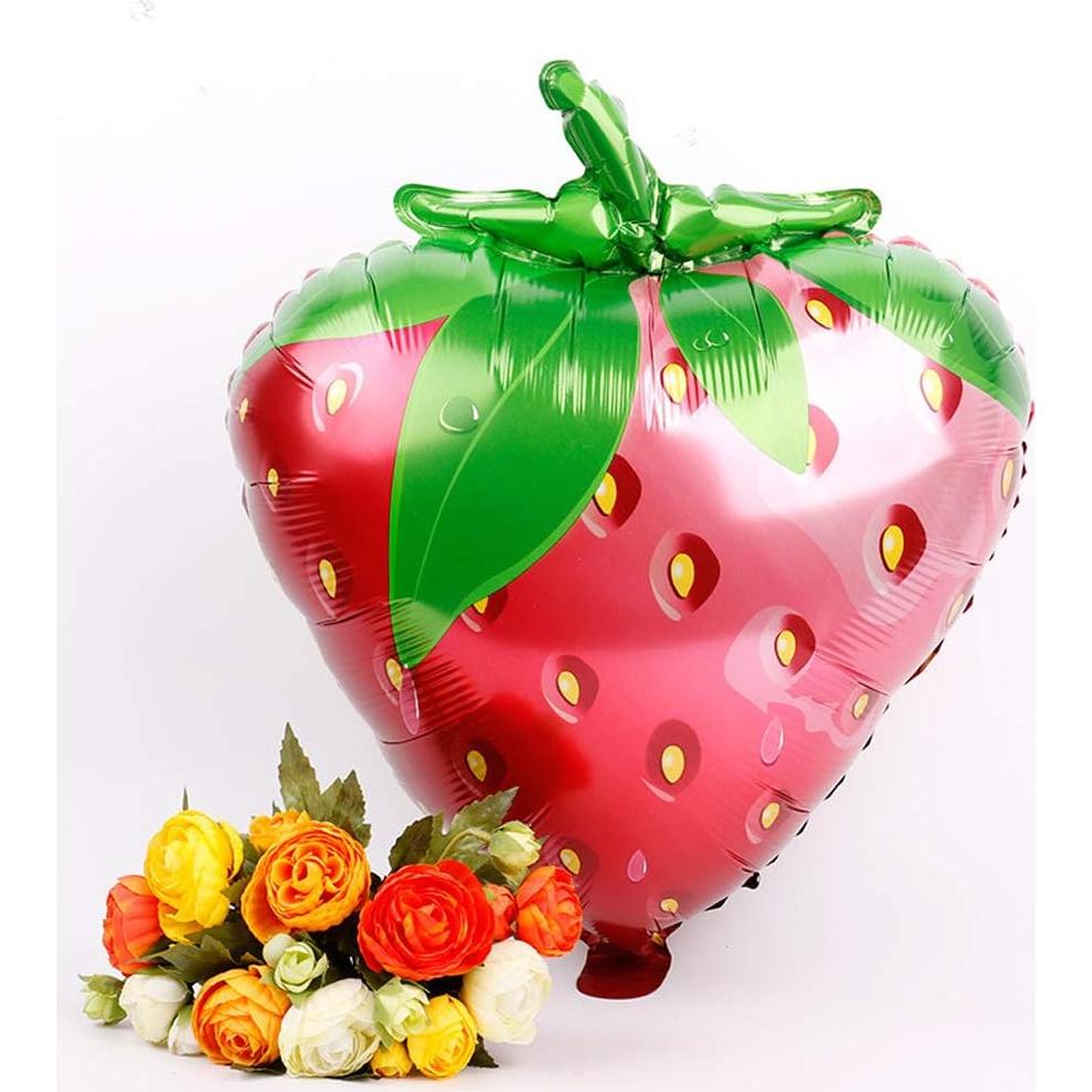 Globos de Fresa Mylar 5PCS 72 cm Decoración Fiesta Bebé